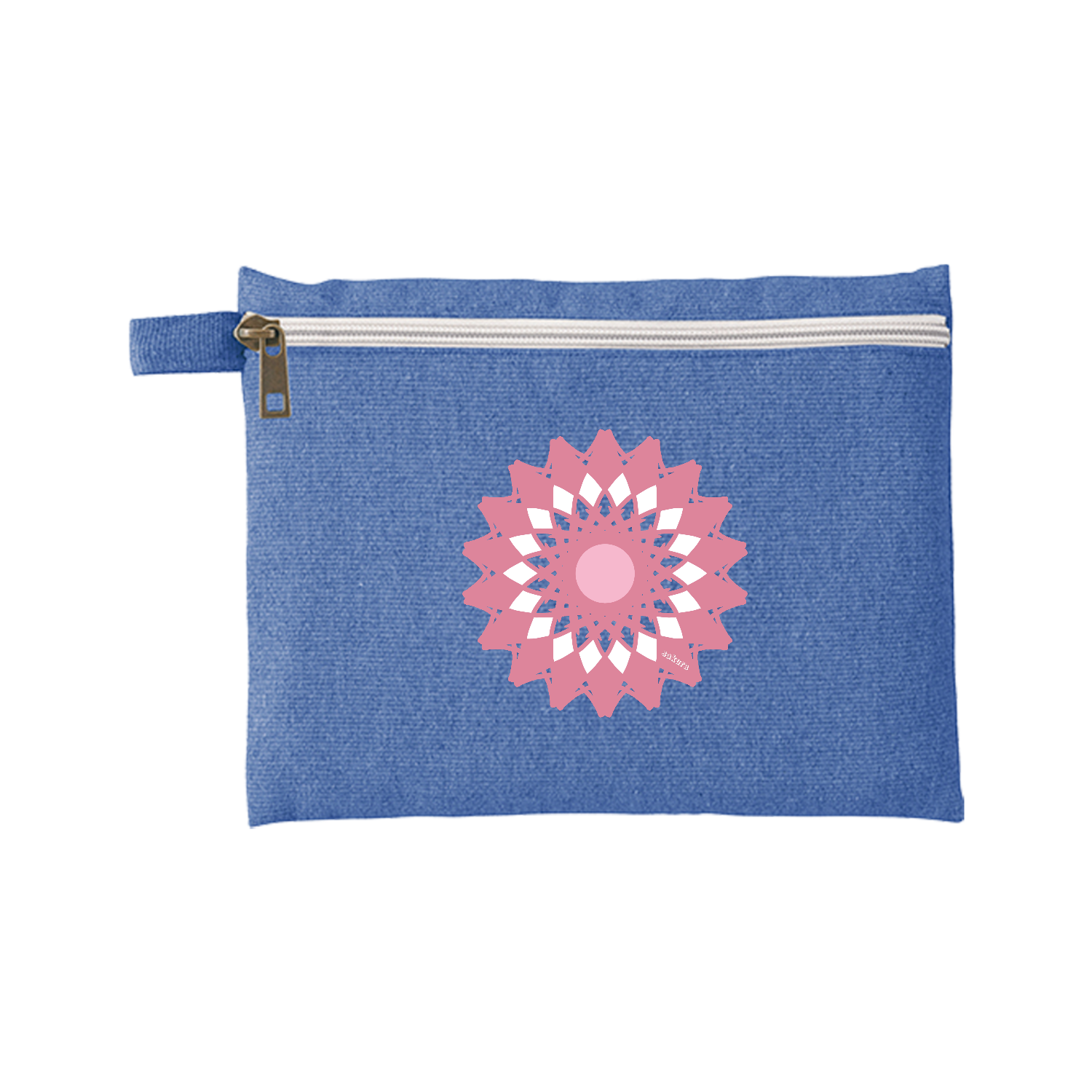 さくら シャンブリックキャンバスフラットポーチ（M）