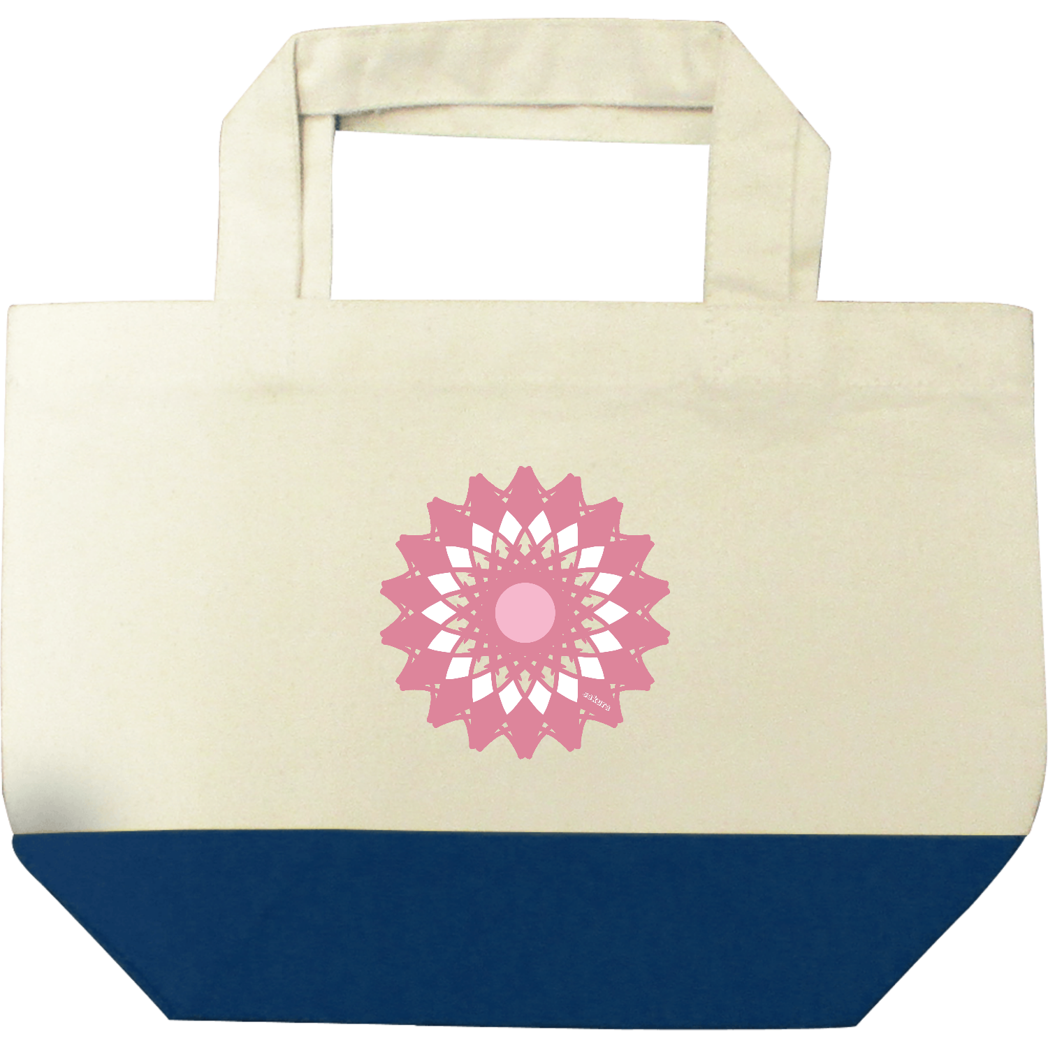 さくら キャンバスツートントートバッグ（S)