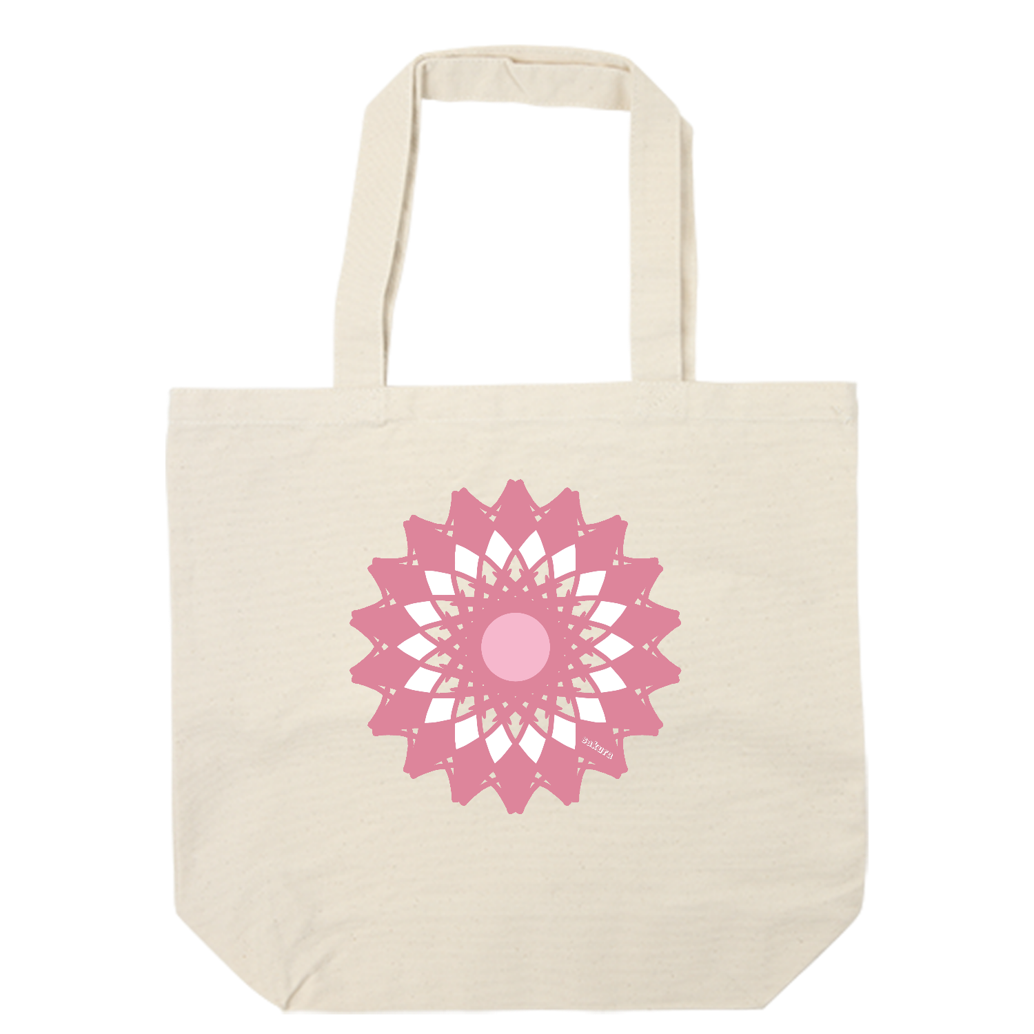 さくら キャンバスデイリートート（ML)【白プリント有】