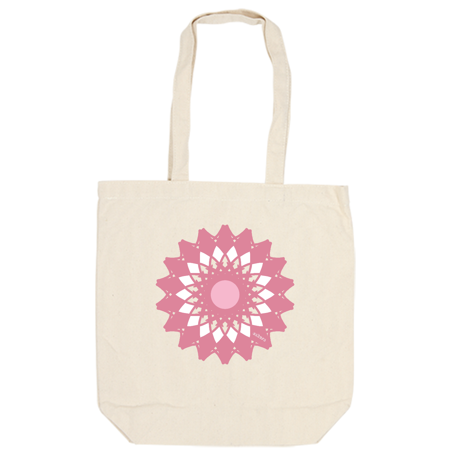 さくら キャンバスデイリートート（M)【白プリント有】