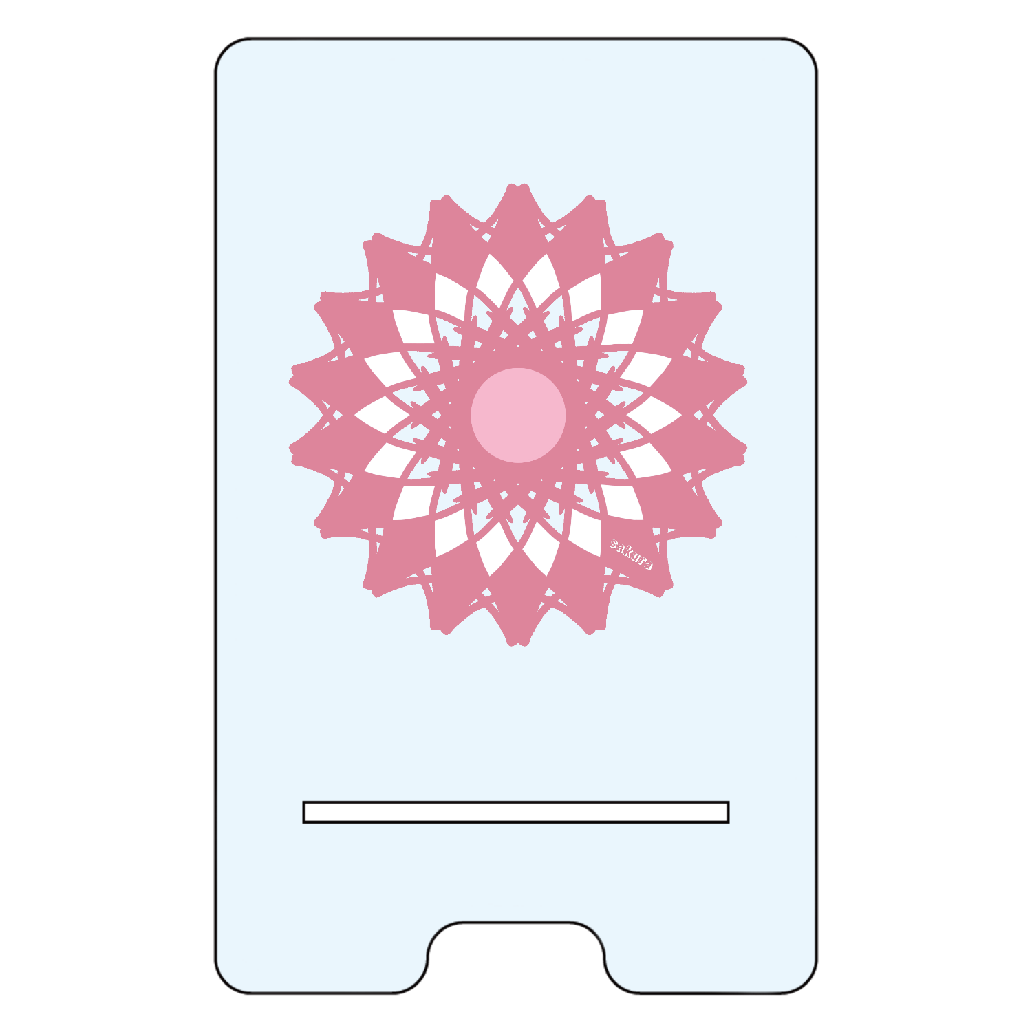 さくらアクリル スマホスタンド1
