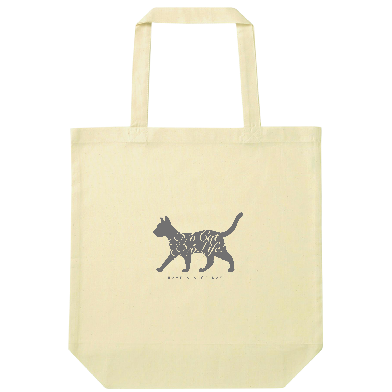 NO CAT NO LIFE 3 ナチュラルコットンバッグ