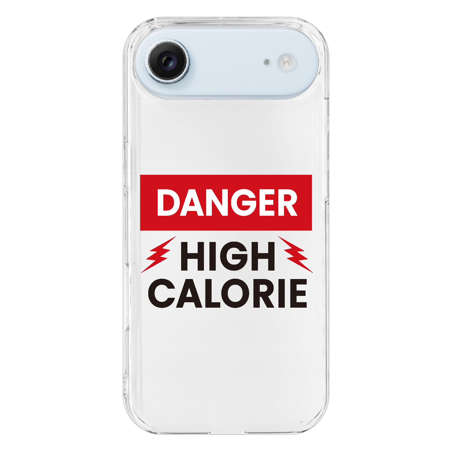 DANGER HIGH CALORIE・危険 高カロリー iPhone17 Air (透明)(ハードケース)