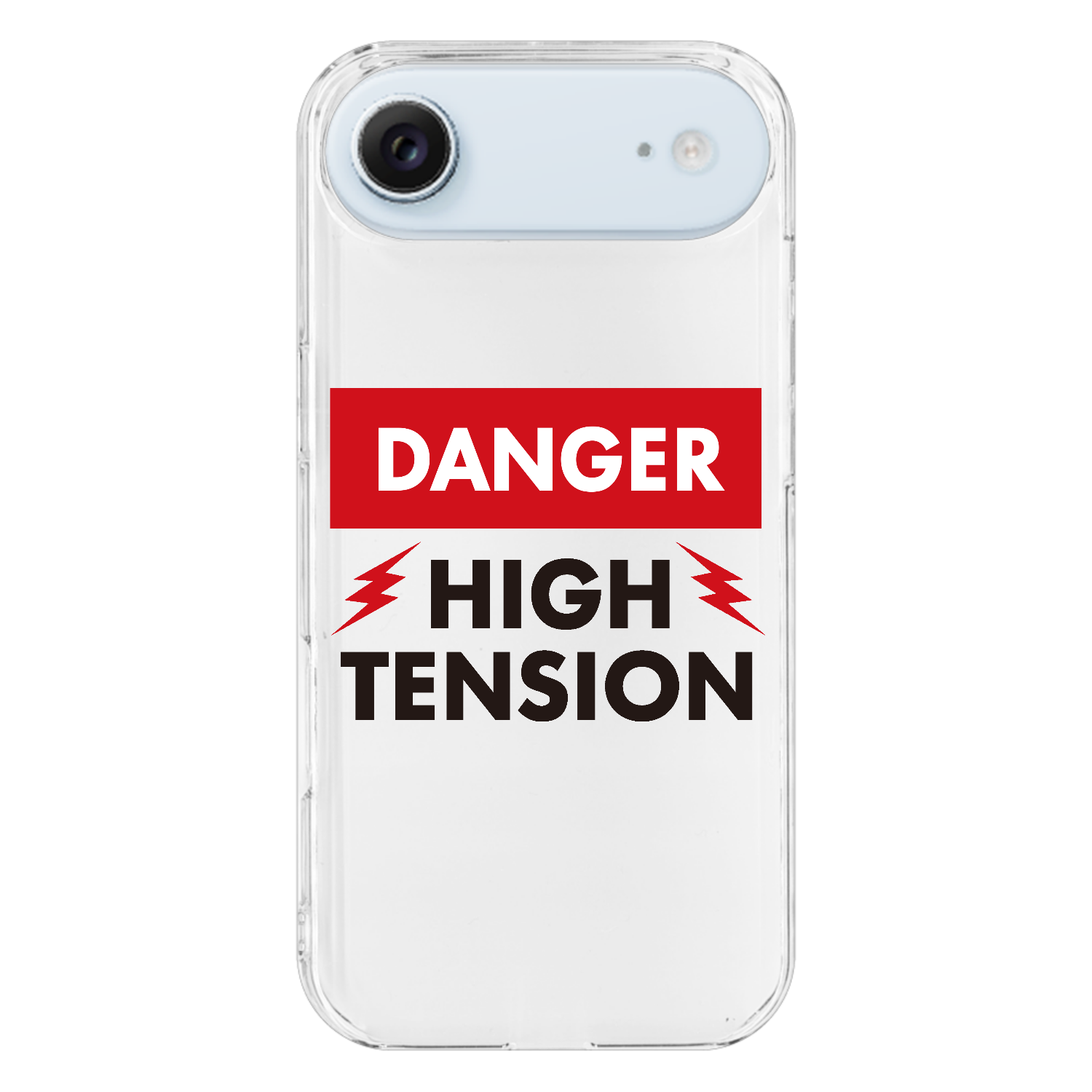 DANGER HIGH TENSION・危険 ハイテンション iPhone17 Air (透明)(ハードケース)