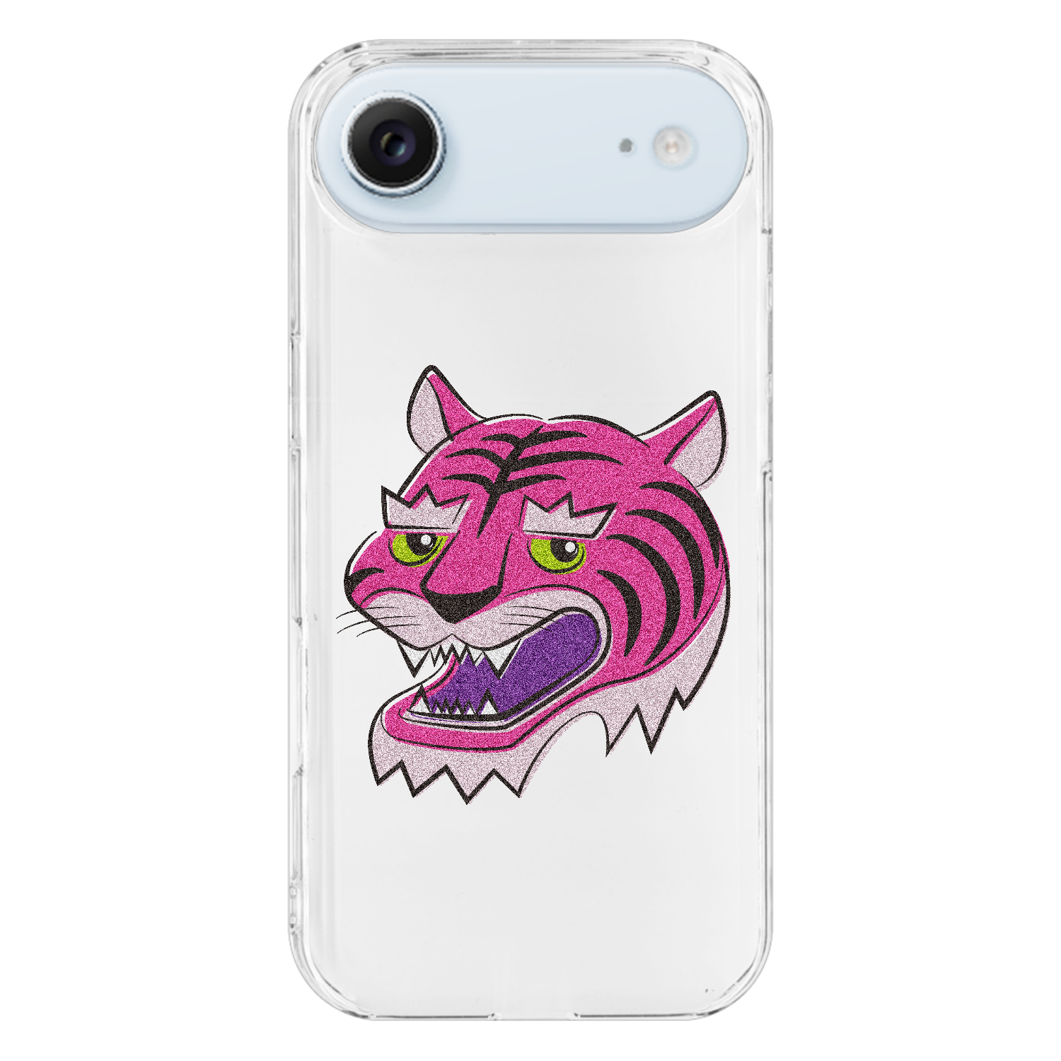Pink Tiger  iPhone17 Air (透明)(ハードケース)