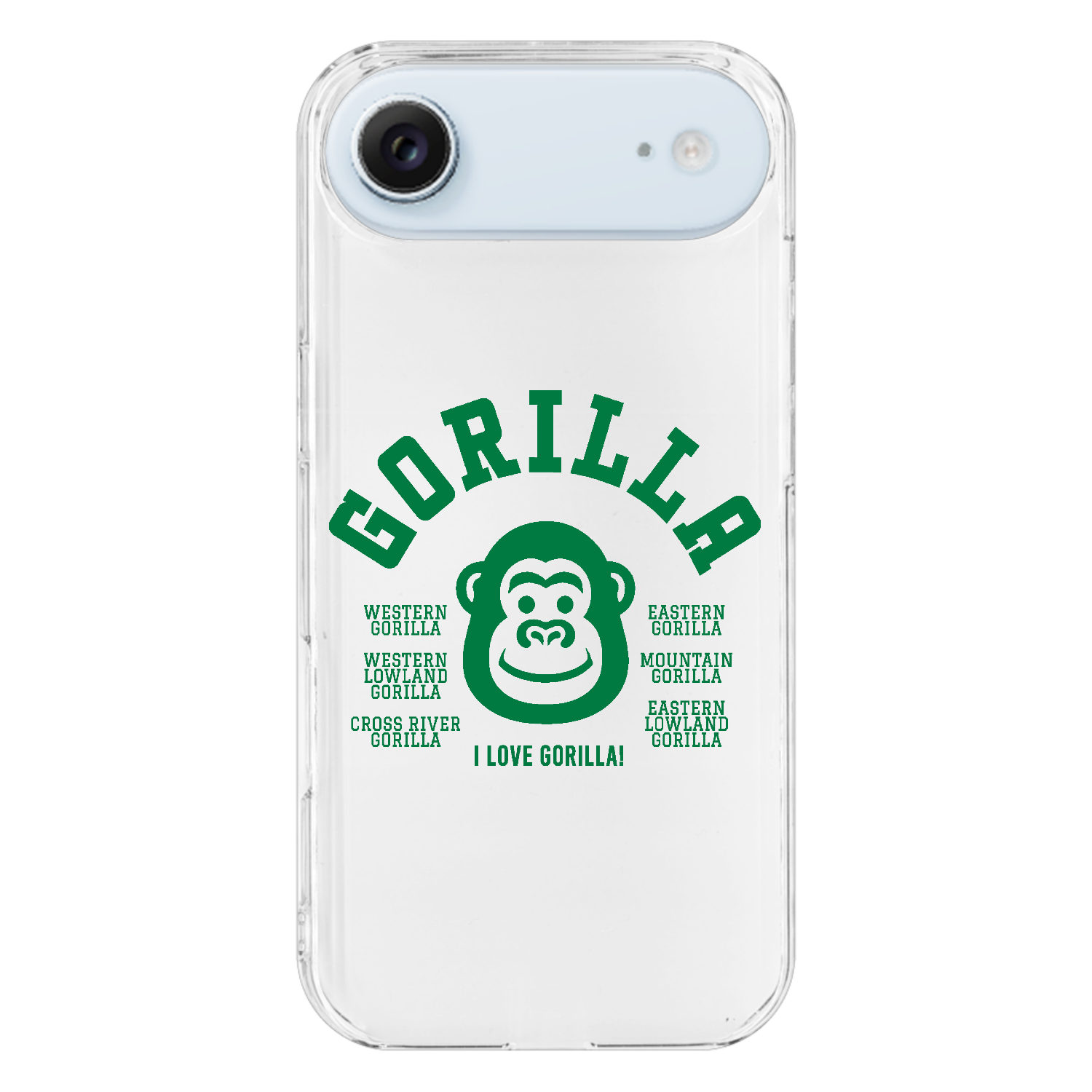 GORILLA ゴリラ大好き 3 iPhone17 Air (透明)(ハードケース)