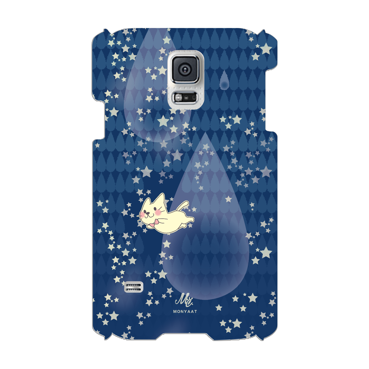 月光雨のねこ*しずく Galaxy S5(SC-04F/SCL23)