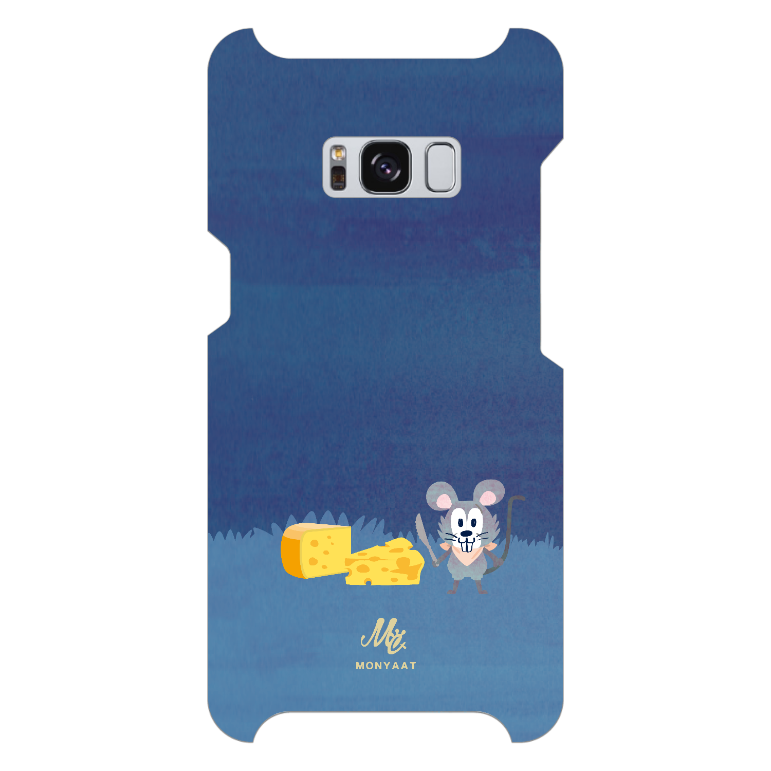 チーズはここに！B 側表面印刷iPhoneケース｜DECORUDE -でこるで