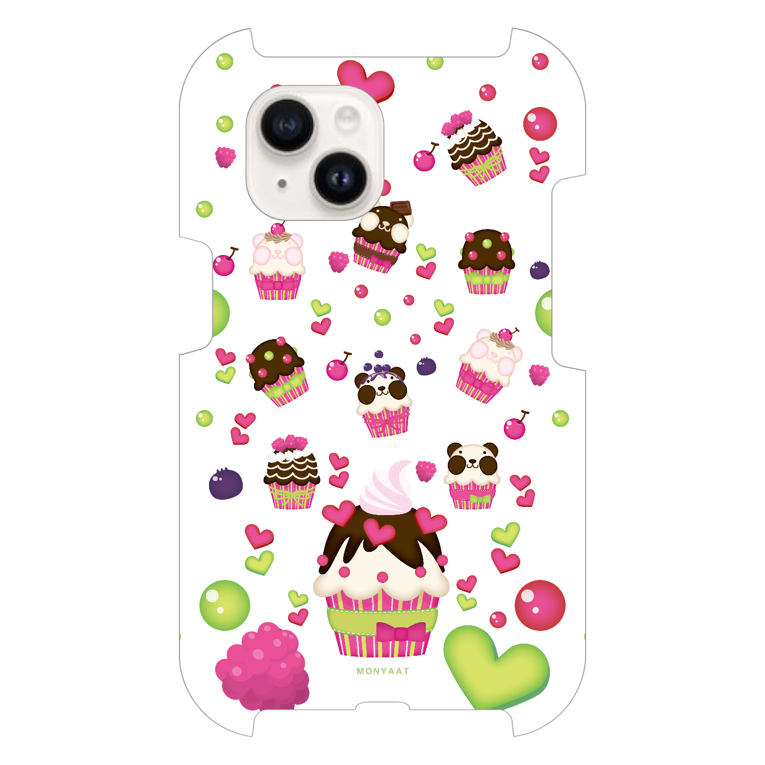 ズレちゃんDEカップケーキ　パンダのズレてもぱんだズレぱんだちゃん iPhone15