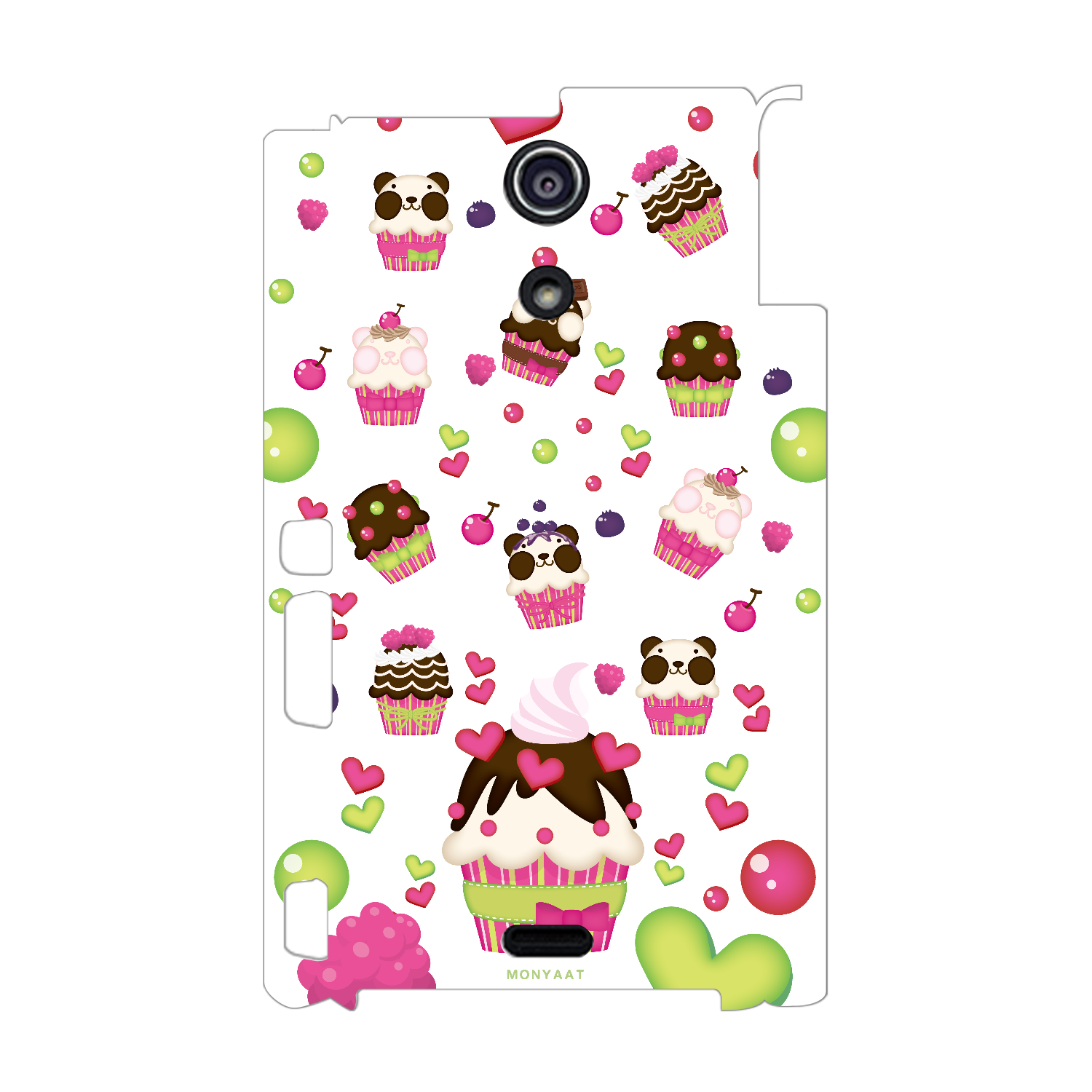 ズレちゃんDEカップケーキ　パンダのズレてもぱんだズレぱんだちゃん Xperia A(SO-04E)