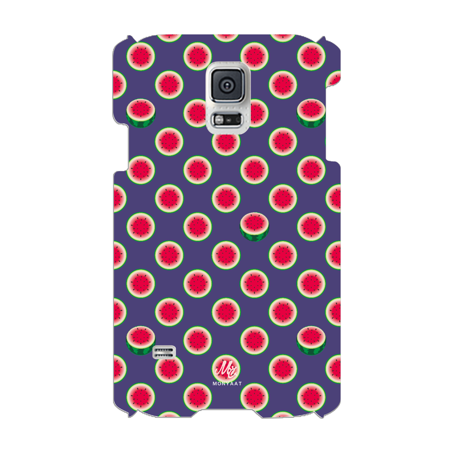 水玉模様は輪切りのスイカ　スイカの冒険前夜　夜だからまだ Galaxy S5(SC-04F/SCL23)