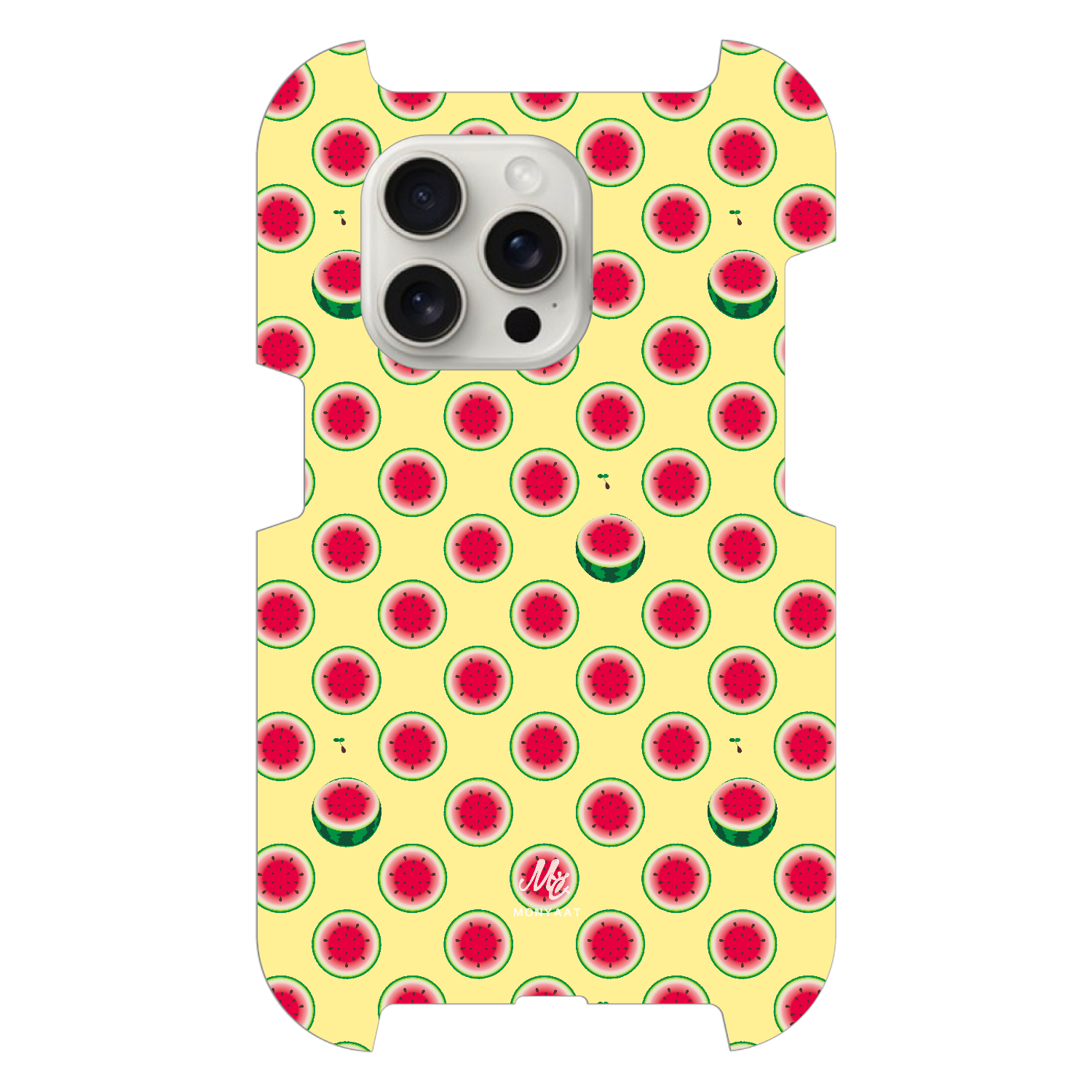 水玉模様は輪切りのスイカ　スイカの冒険 iPhone15 Pro