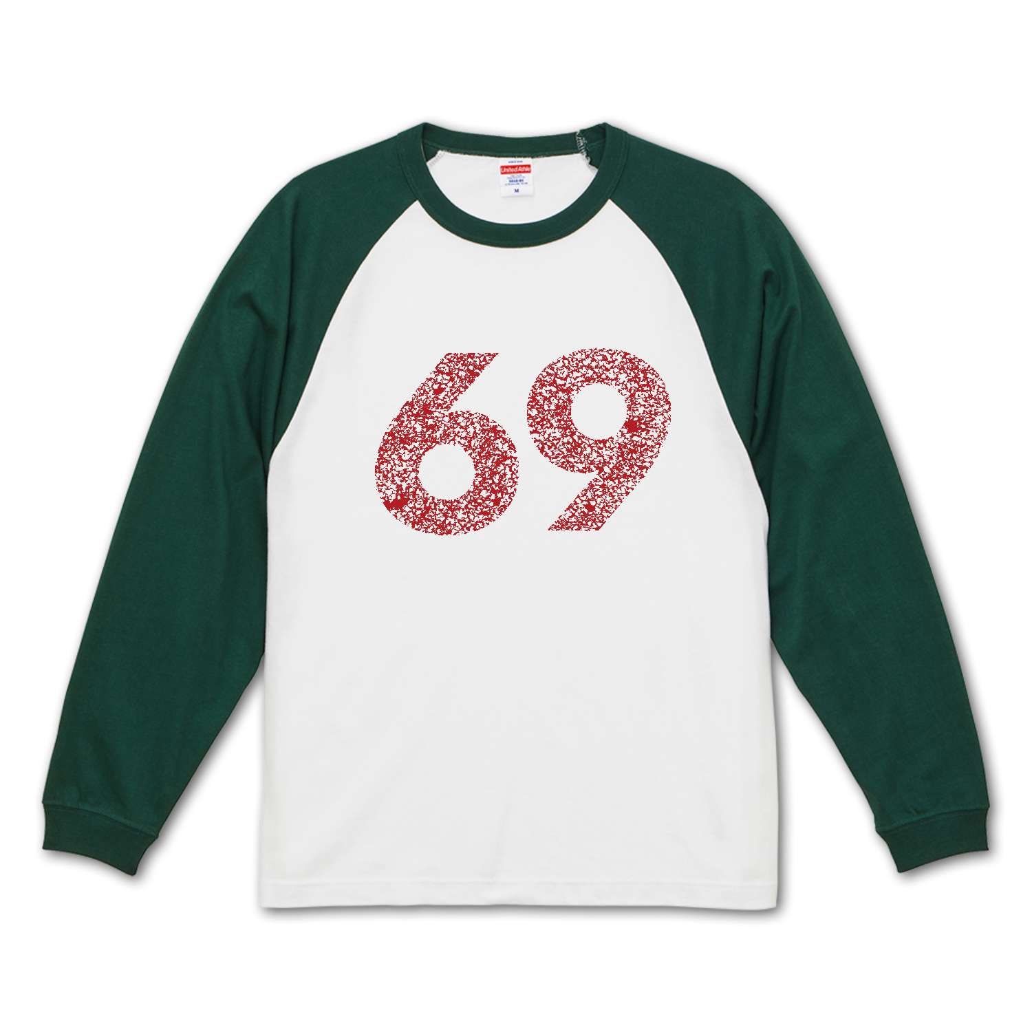vintage 69・ヴィンテージ ROCK ラグランロングスリーブTシャツ（1.6インチリブ）