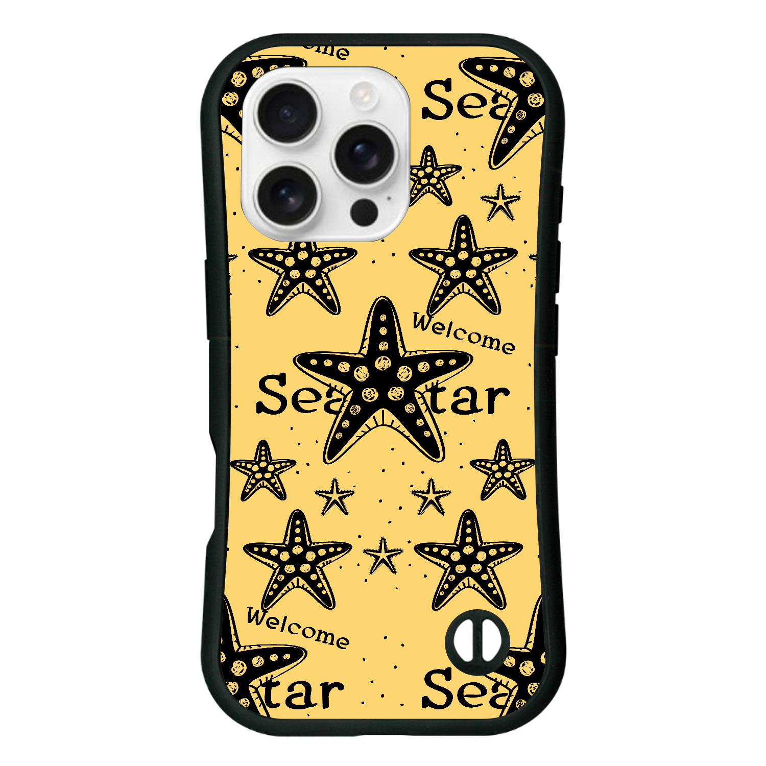 ヒトデ SeaStar 幸運のウェルカム・スターひとで iPhone16 Pro 耐衝撃吸収グリップケース