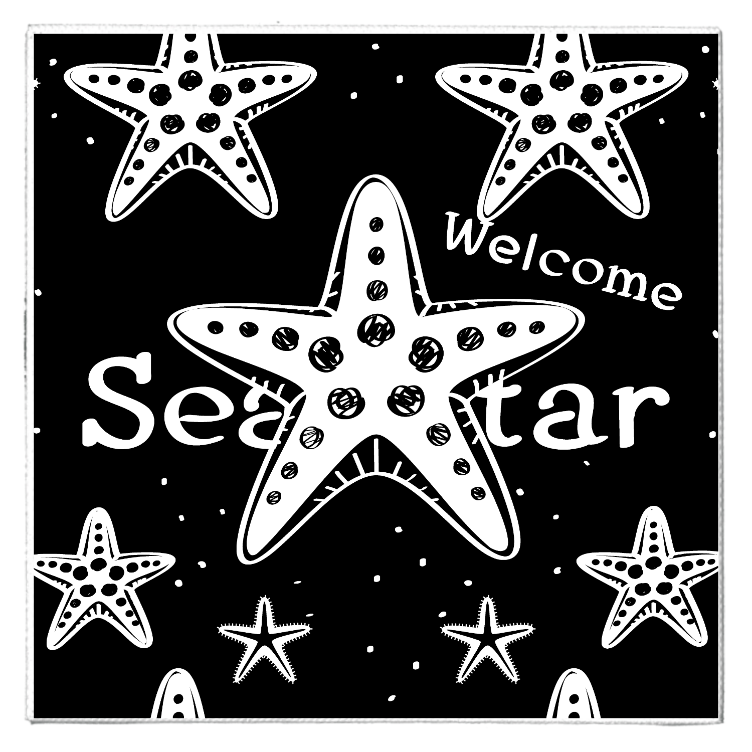 ヒトデ SeaStar 幸運のウェルカム・スターひとで F テキスタイルピクチャーボード（S）