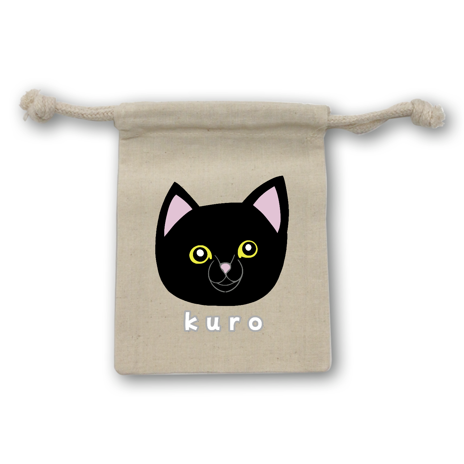 くろねこちゃん コットン巾着（SS）