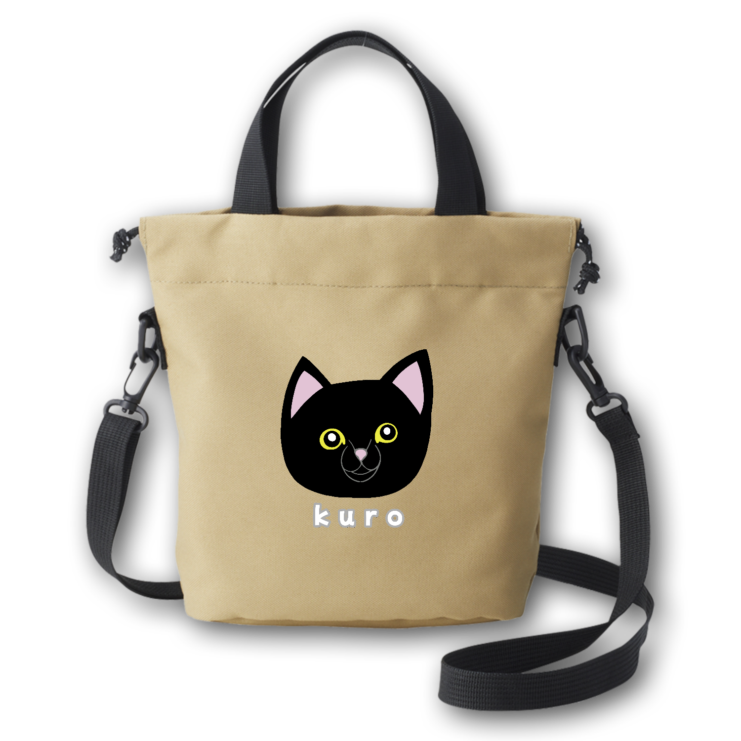 くろねこちゃん リサイクルポリエステル パースミニバッグ