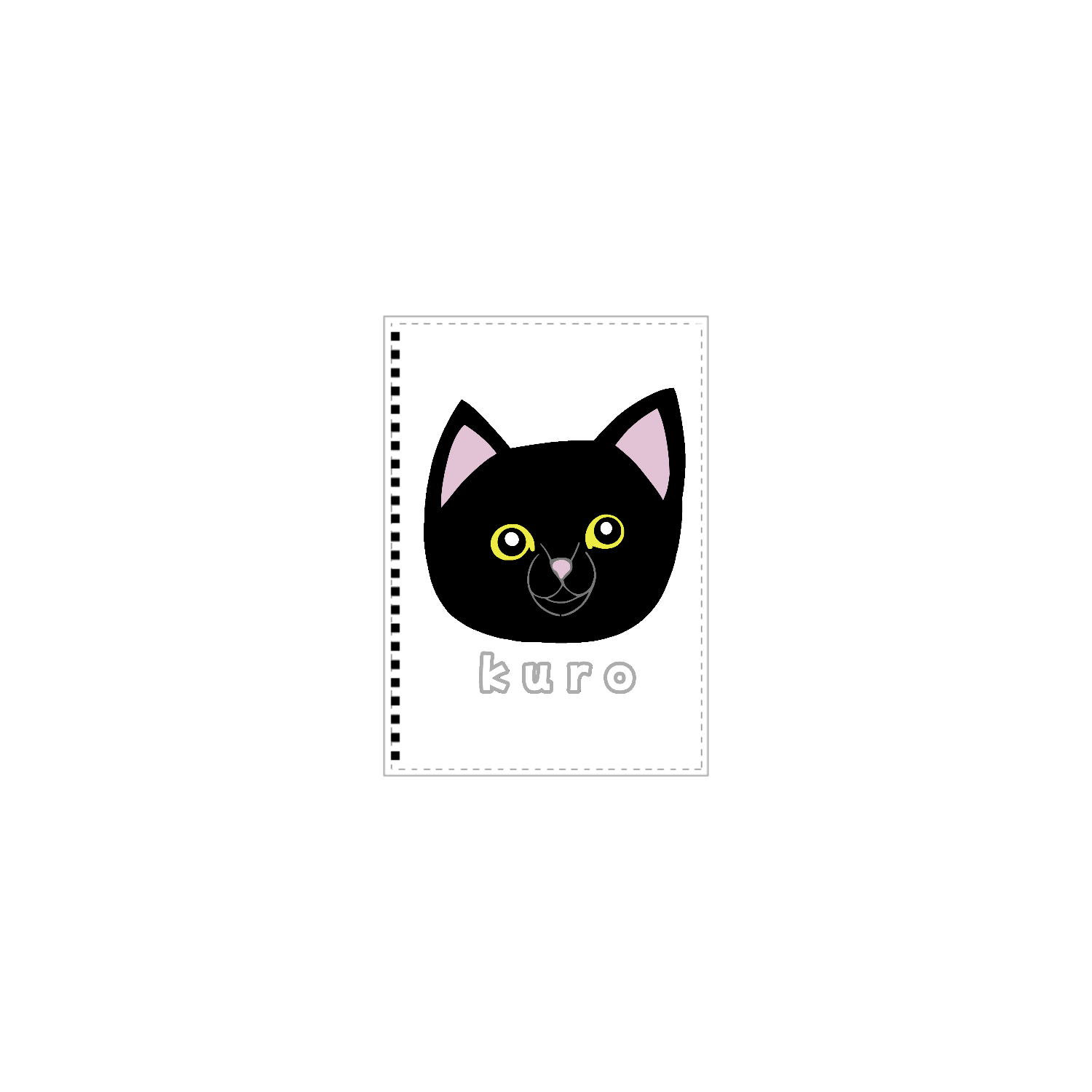 くろねこちゃんA5ノート1
