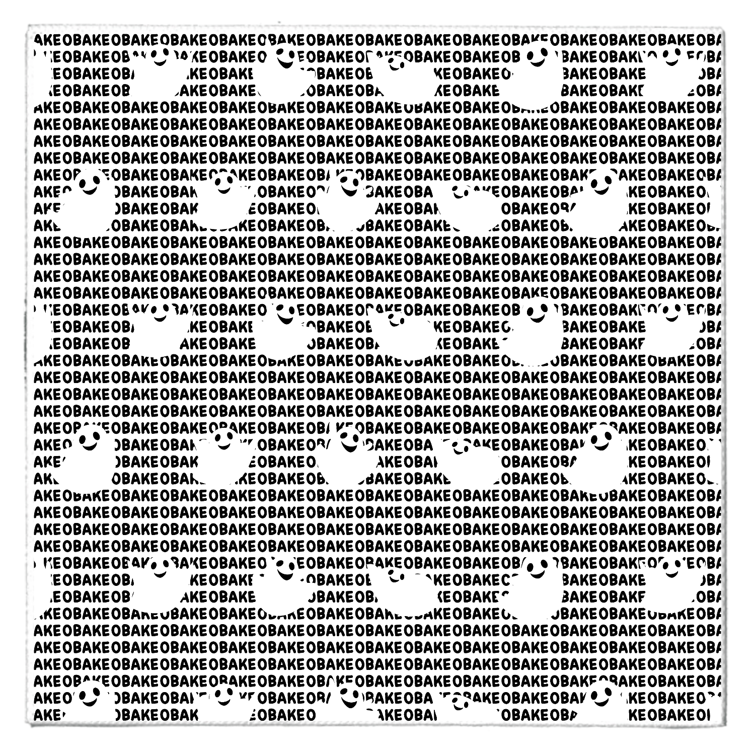 ばけばけオバケH　ラインがOBAKEver. テキスタイルピクチャーボード（S）
