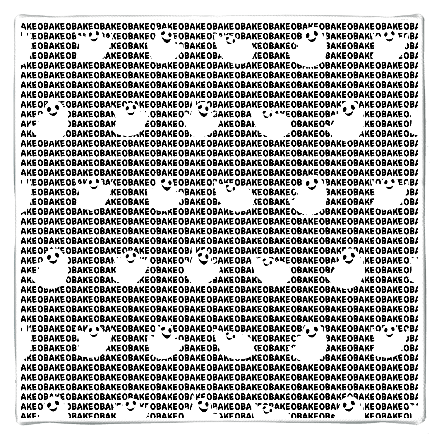 ばけばけオバケH　ラインがOBAKEver. ファブリックパネル (180×180mm)