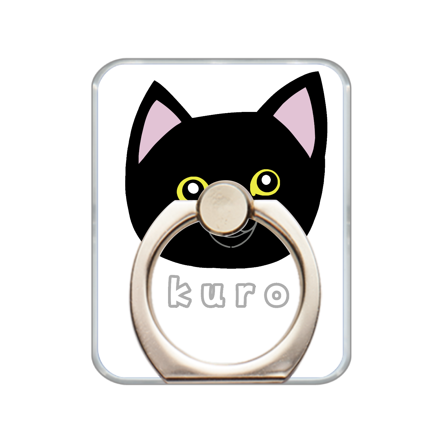 くろねこちゃんスマホリング1