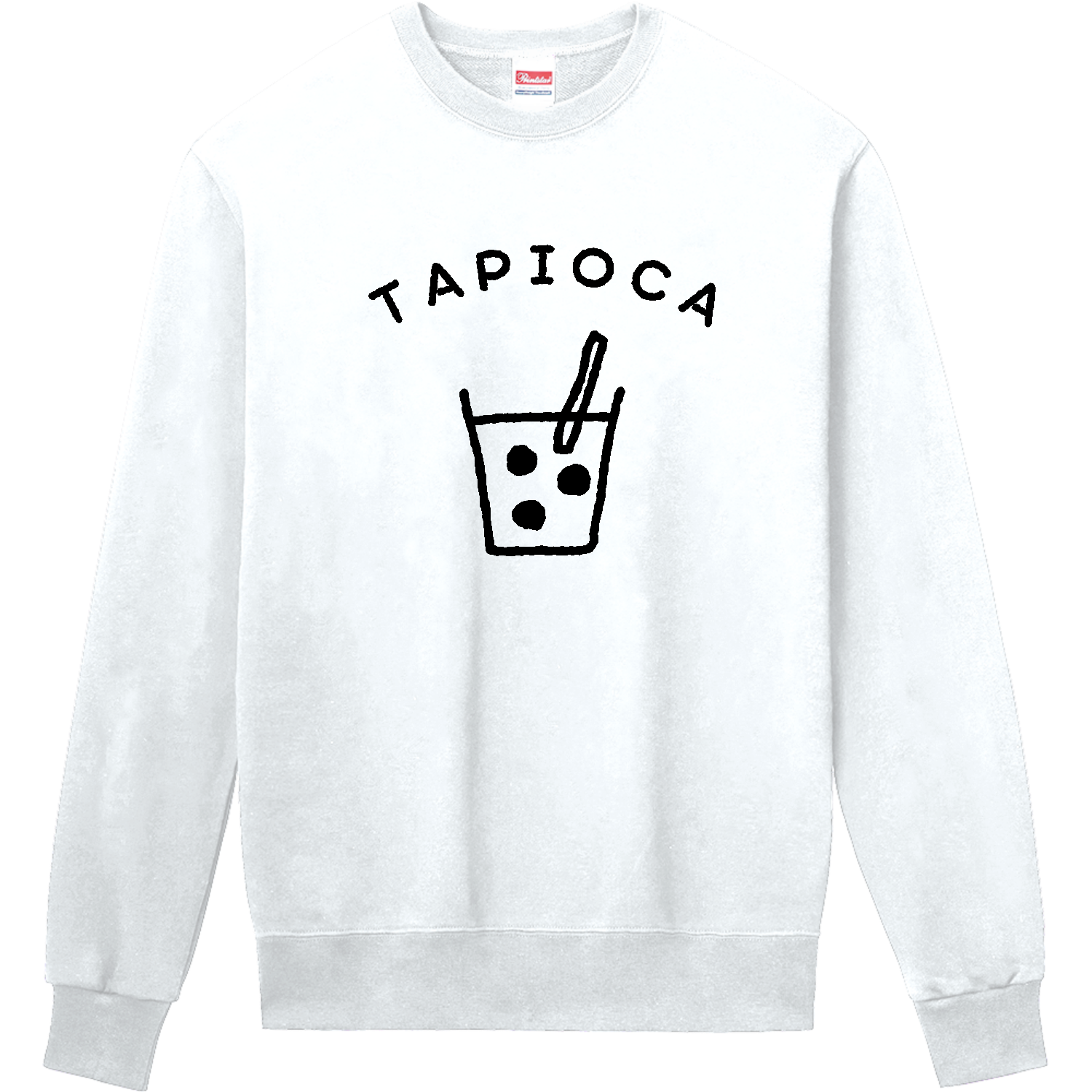 タピオカ・ドリンク【カフェ・スイーツ・ゆるイラスト】 Tシャツ