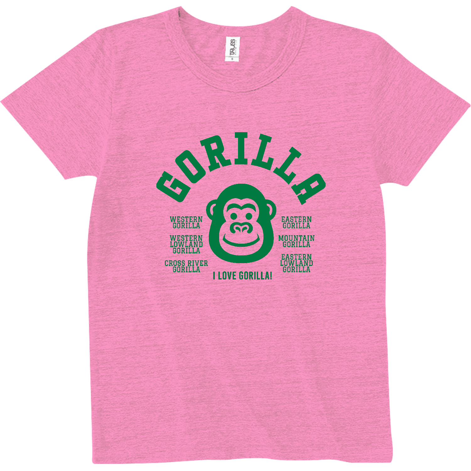 GORILLA ゴリラ大好き 3 トライブレンドTシャツ