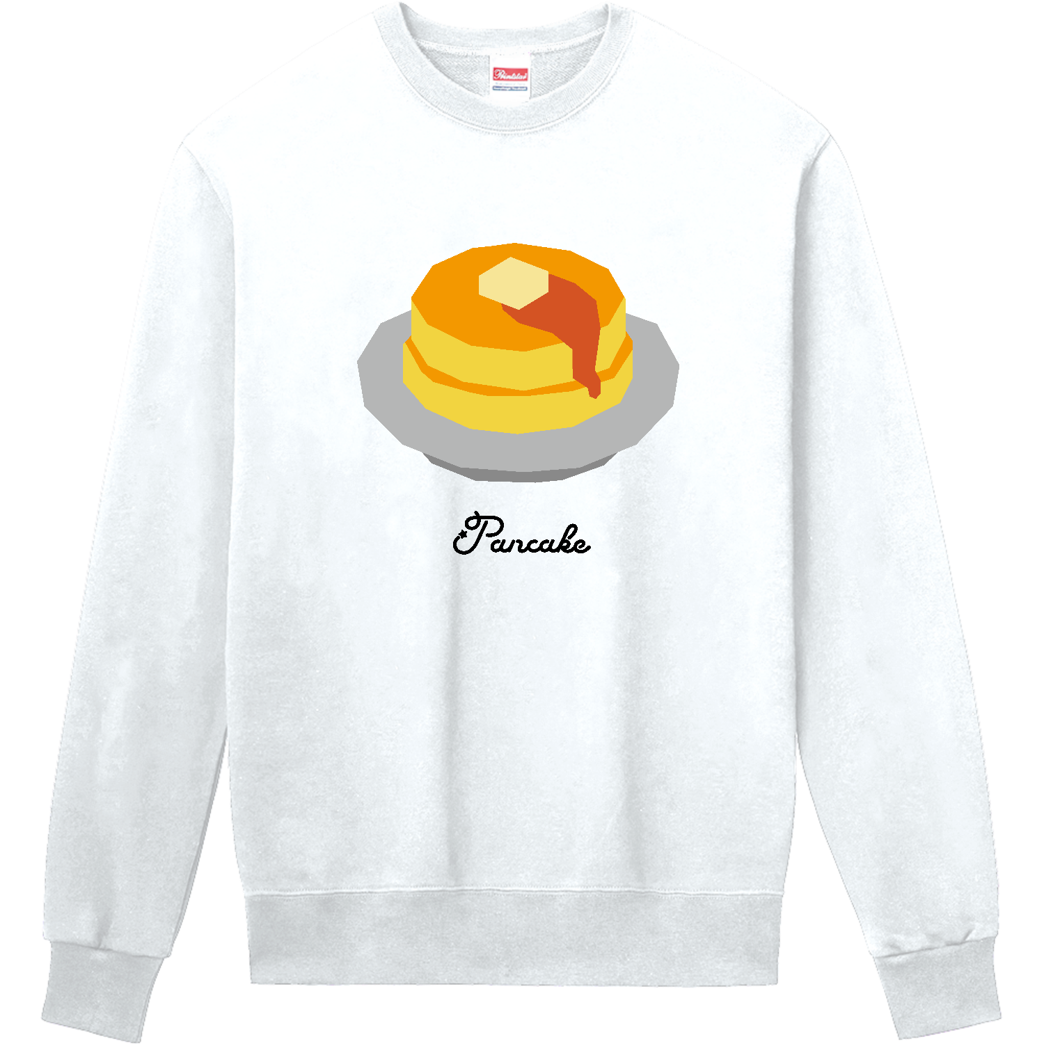 ホットケーキ【カフェ・スイーツ・切り絵風イラスト】 Tシャツ