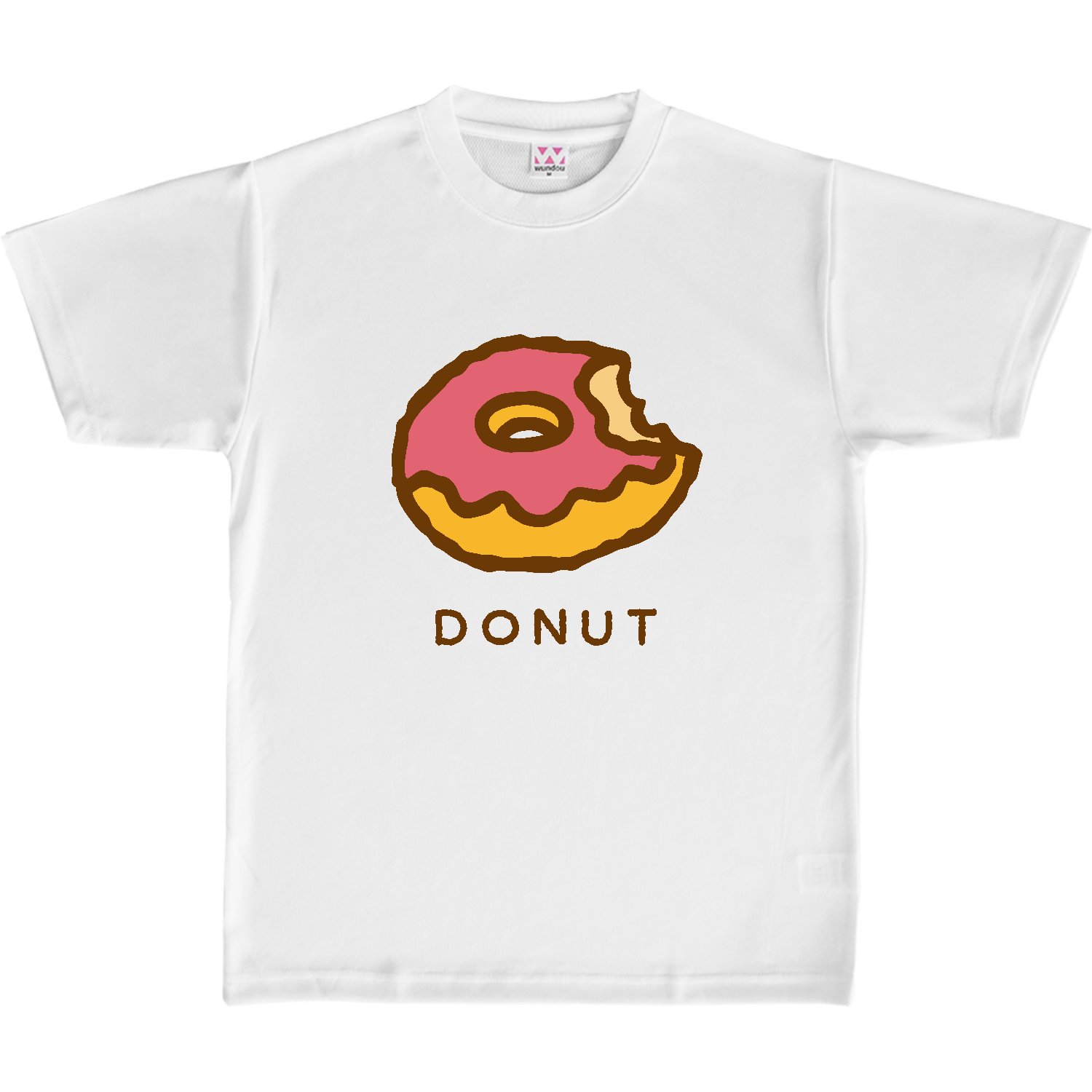 ドーナツ【カフェ・スイーツ・ゆるイラスト】 定番ドライライトＴシャツ