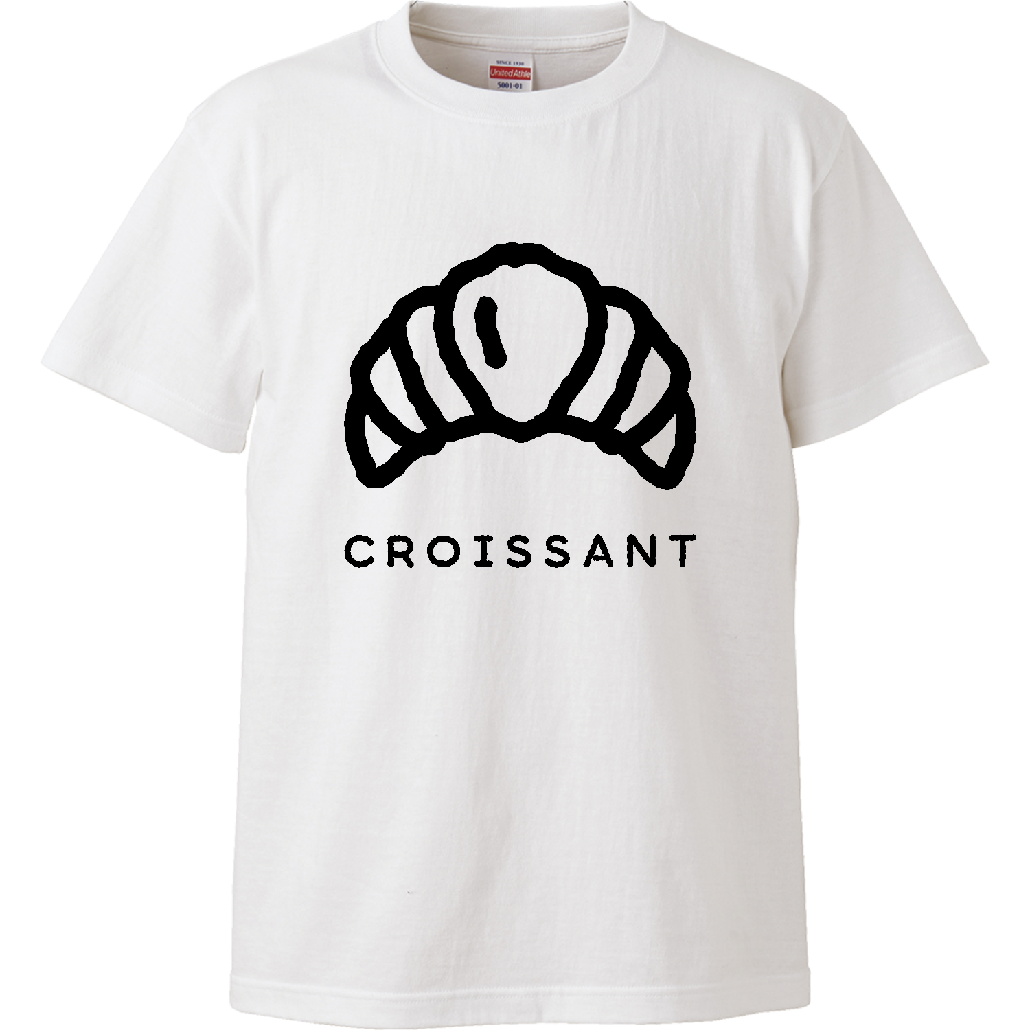 クロワッサン【カフェ・フード・ゆるイラスト】 ハイクオリティーTシャツ