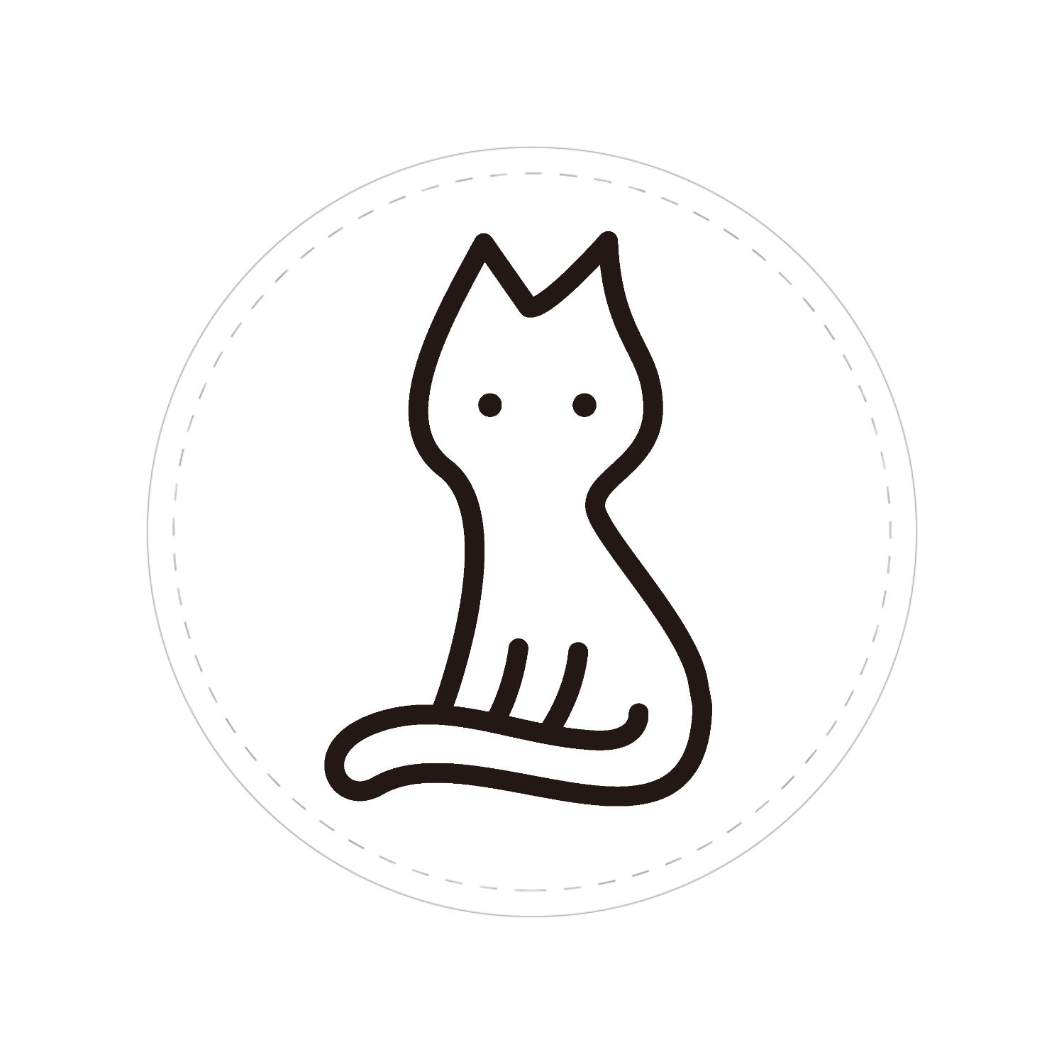 NO CAT NO LIFE 1 44mm缶バッジ
