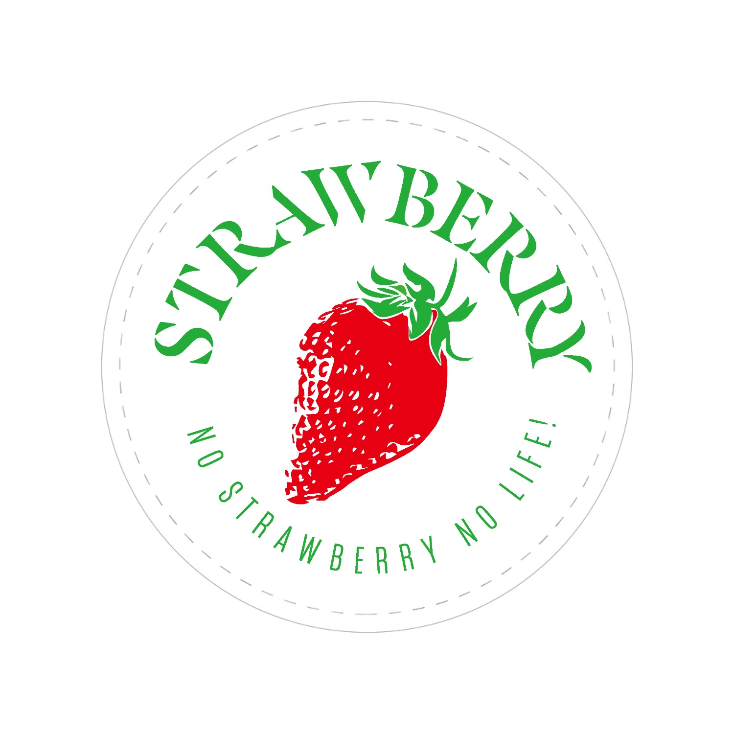 イチゴ大好き Strawberry 44mm缶バッジ