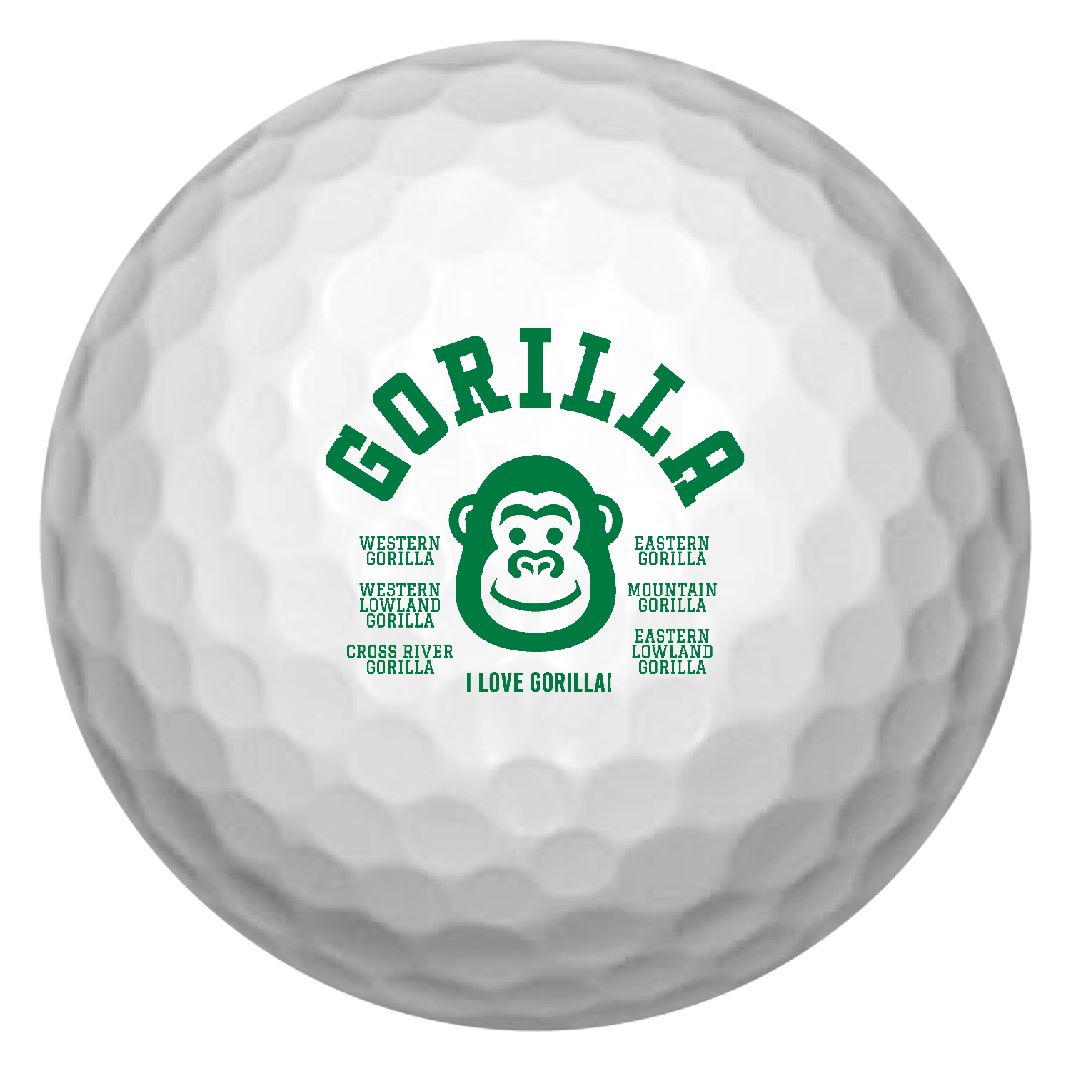 GORILLA ゴリラ大好き 3 ゴルフボール(3個セット)