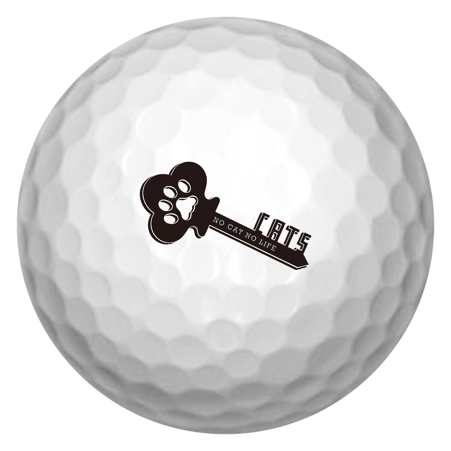 猫の鍵・NO CAT NO LIFE ネコが好き! ゴルフボール(3個セット)