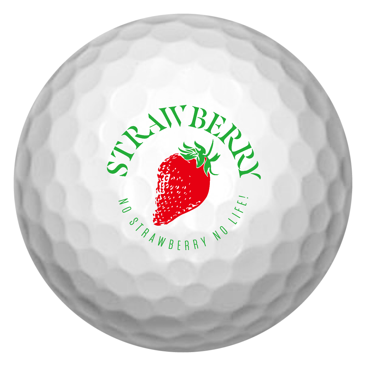 イチゴ大好き Strawberry ゴルフボール(3個セット)
