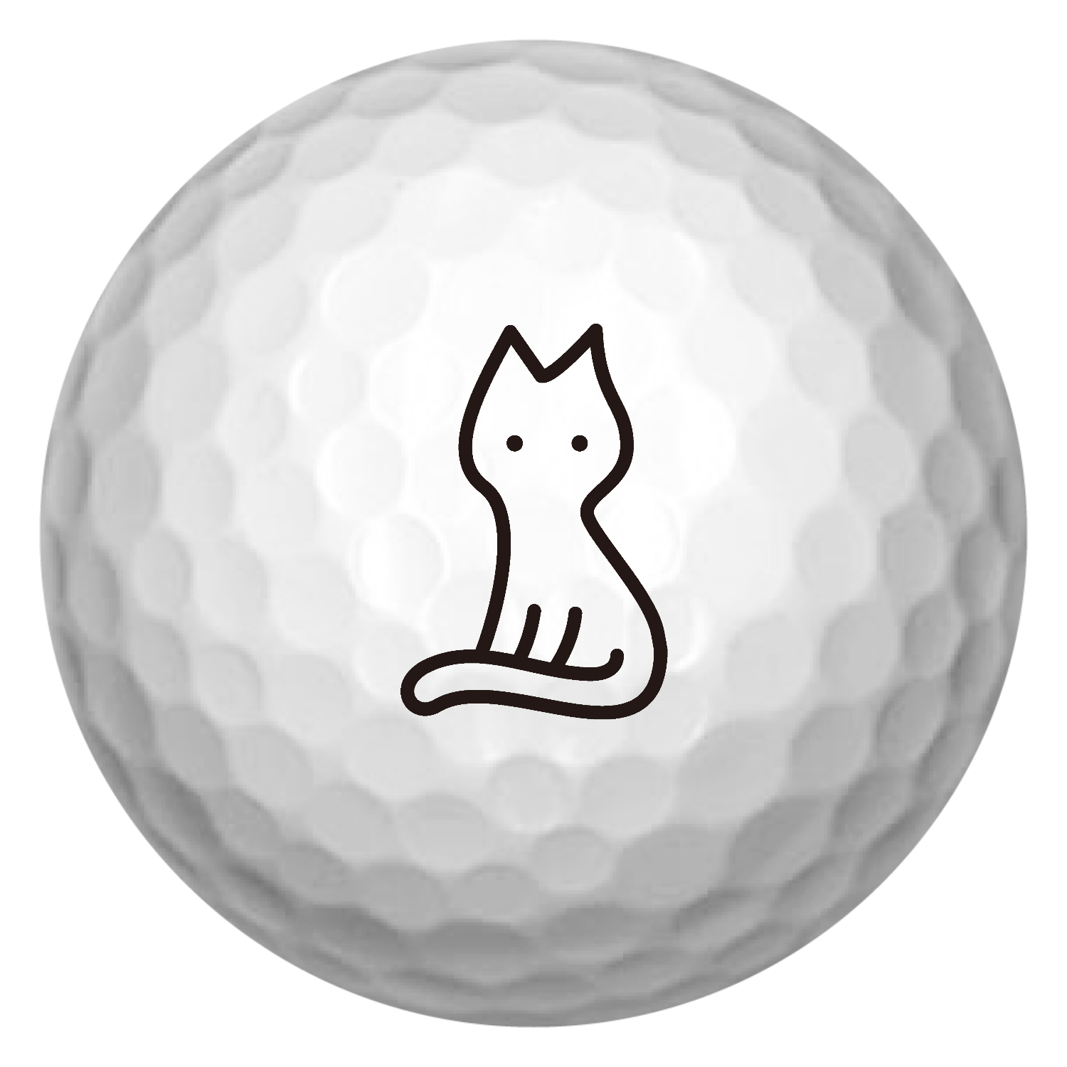 NO CAT NO LIFE 1 ゴルフボール(3個セット)