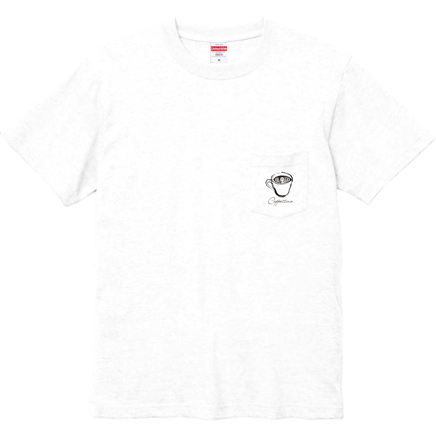 Cappuccino・カプチーノ大好き ハイクオリティーポケットTシャツ