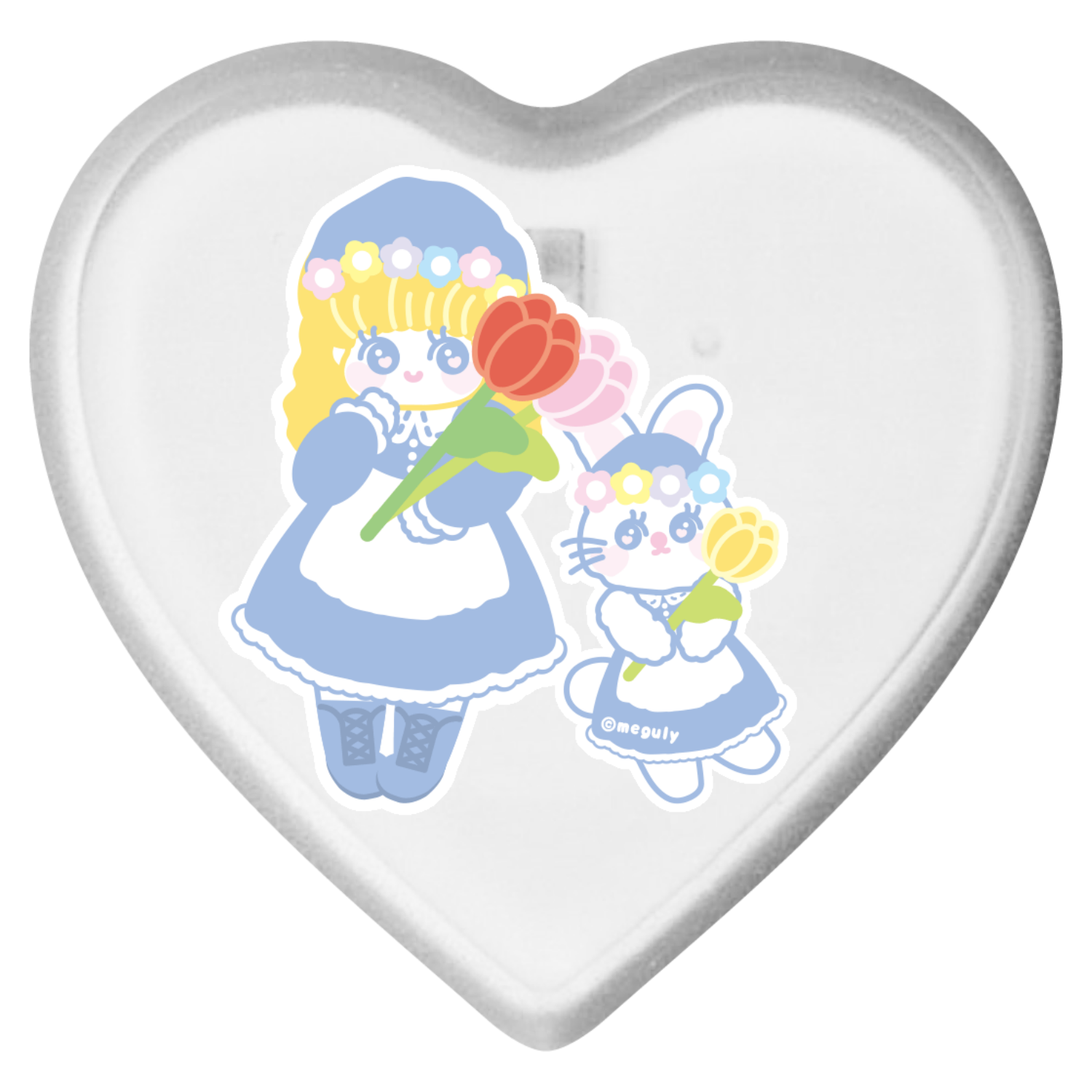 チューリップまつり ライティングバッジ ハート形