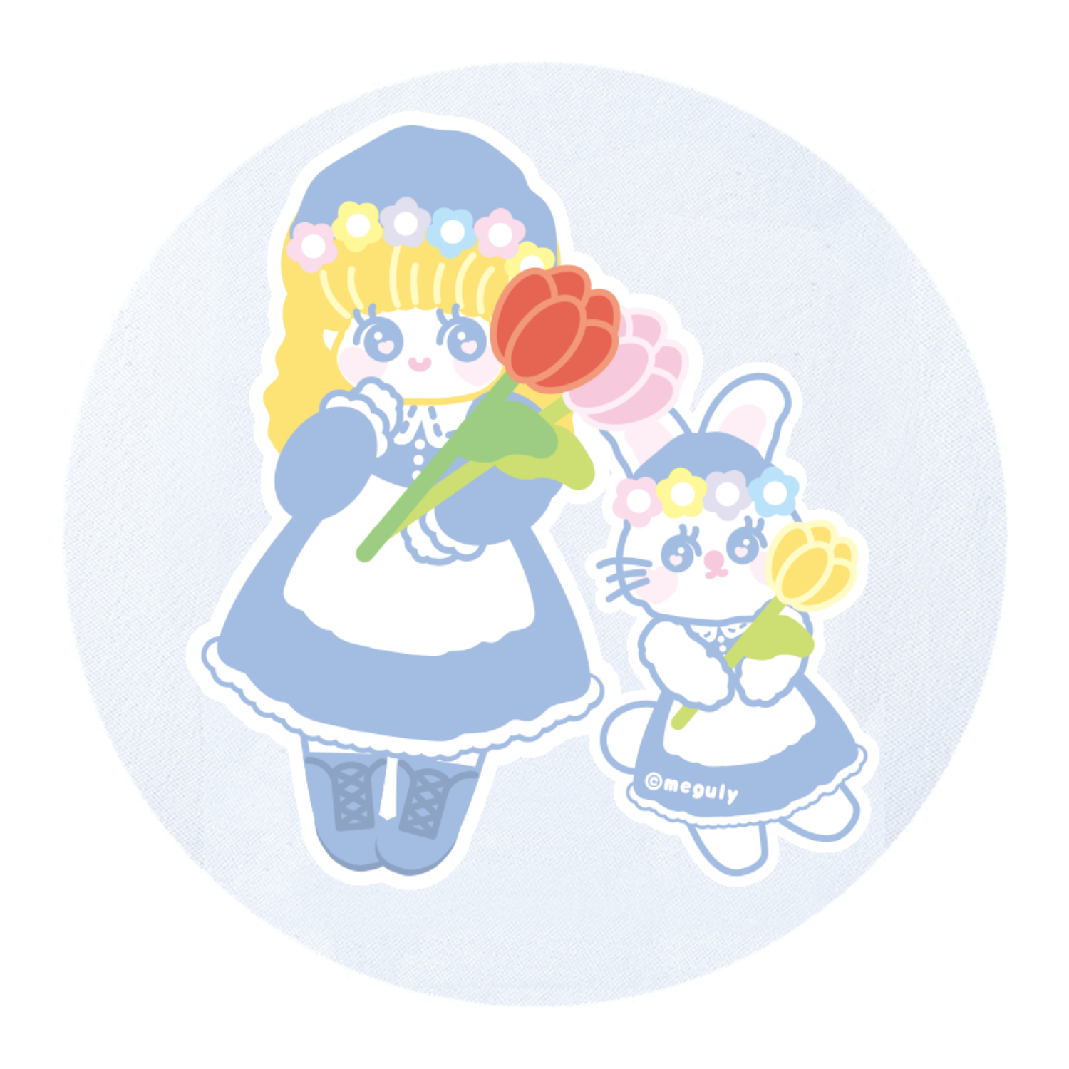 チューリップまつり ソフトマウスパッド ラウンド