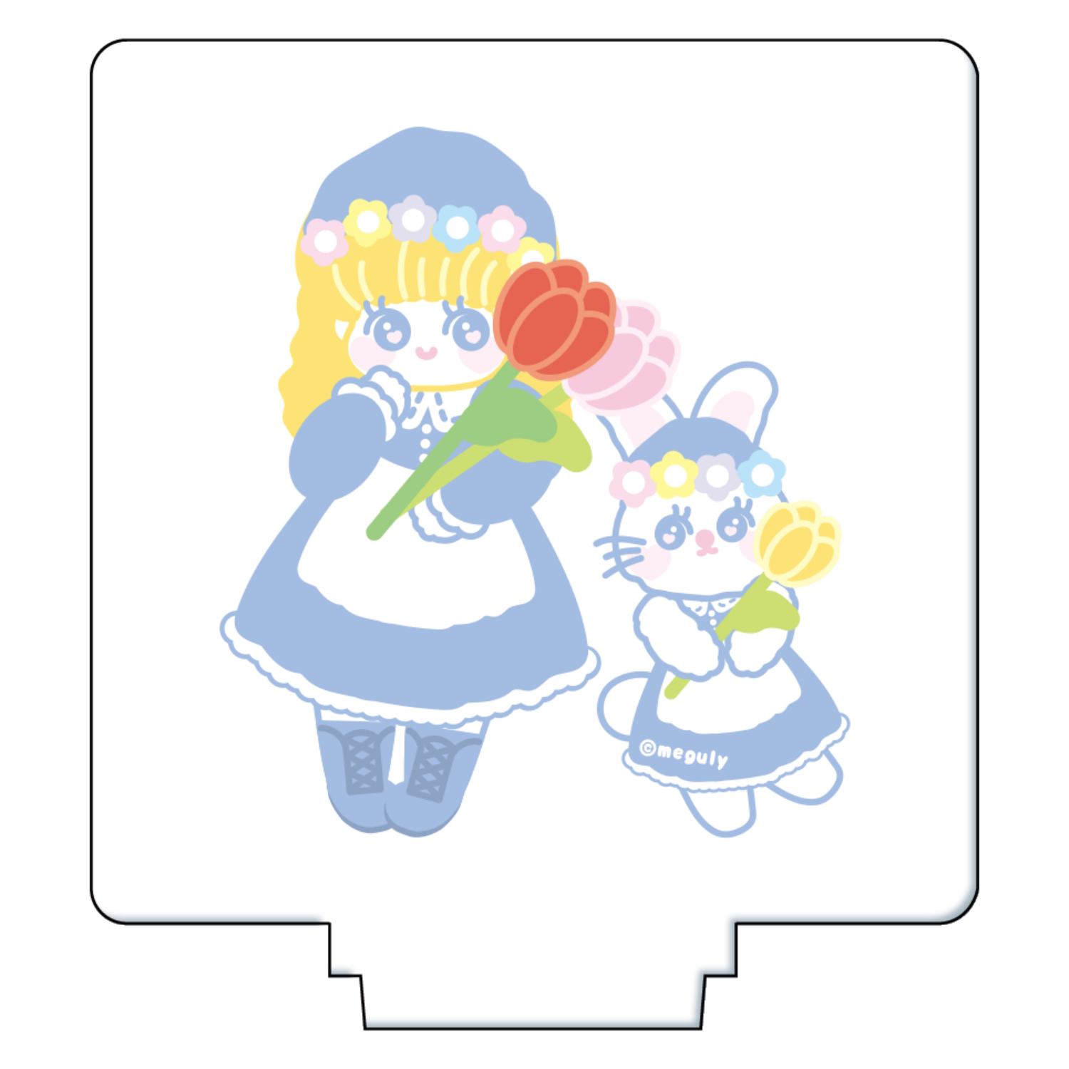 チューリップまつり アクリルフィギュア正方形(50×50mm)