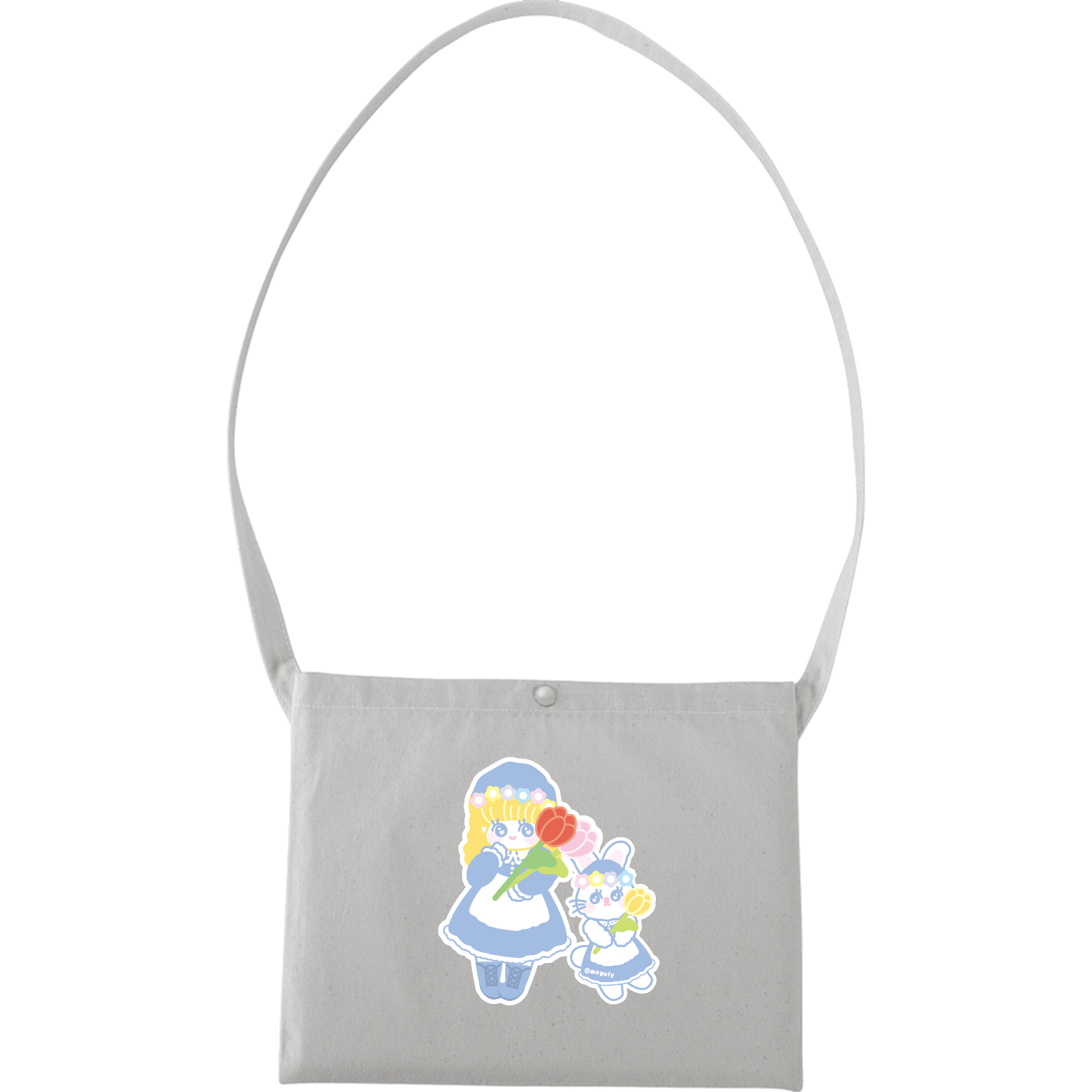 チューリップまつり キャンバスサコッシュ(フルカラー転写プリント)