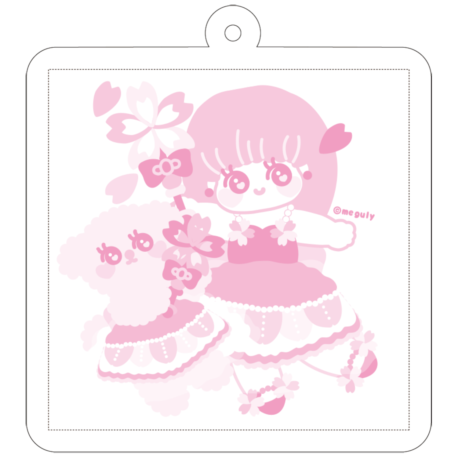 花咲か妖精さん 50×50mm アクリルキーホルダー(正方形)