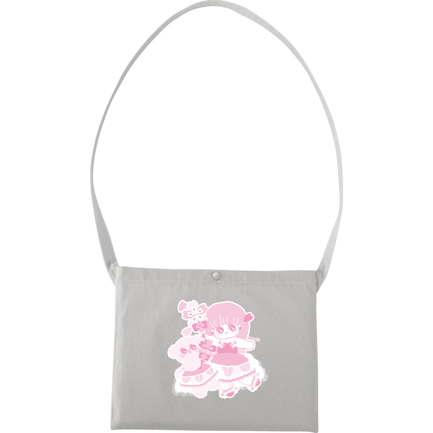 花咲か妖精さん キャンバスサコッシュ(フルカラー転写プリント)