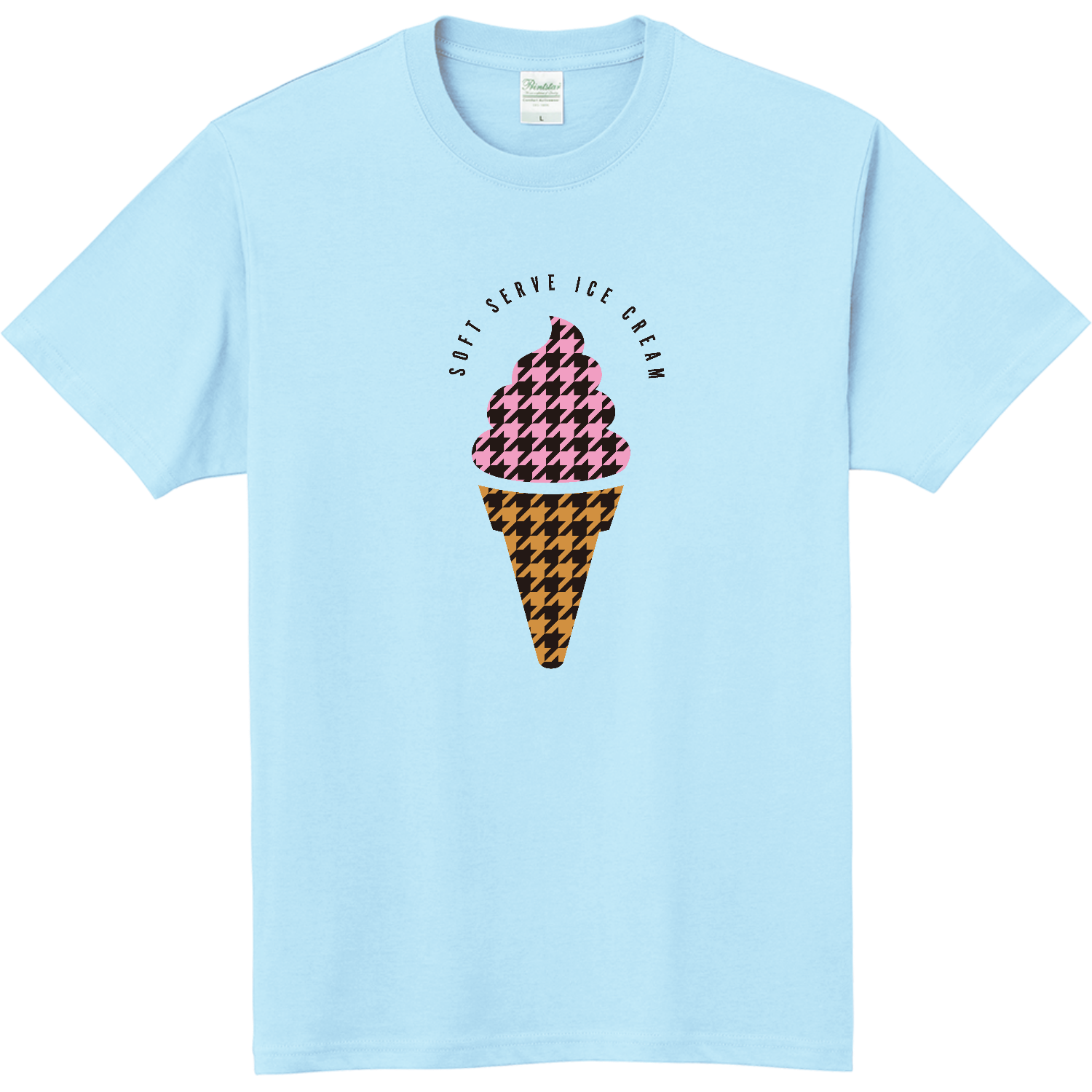 ソフトクリーム・ストロベリー 軽量Ｔシャツ