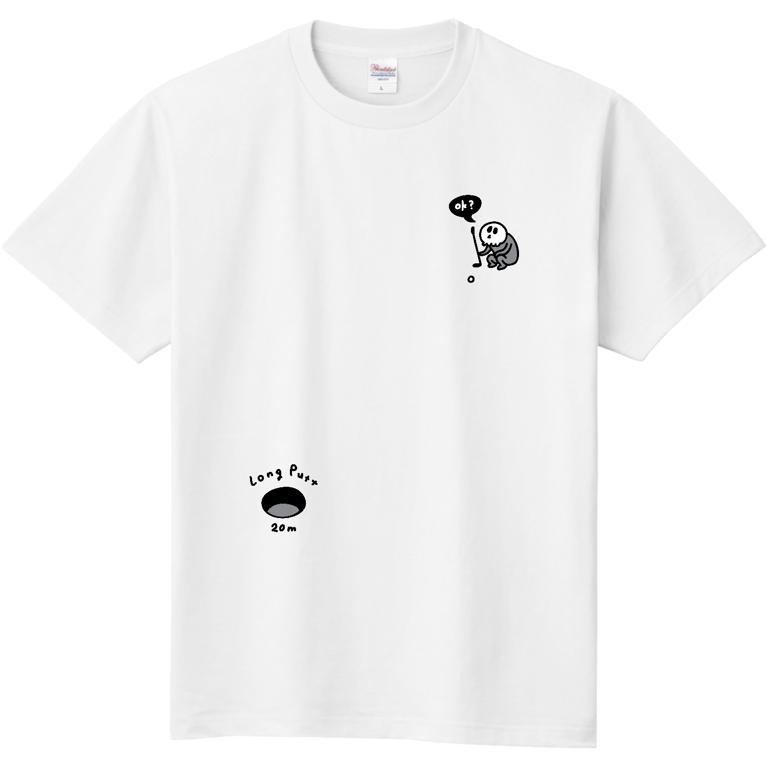 ゴルフ　・ロングパットにOK 定番Ｔシャツ