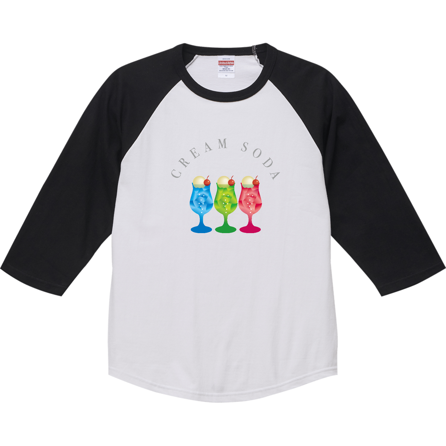 おいしいクリームソーダ・Cream Soda 長袖Tシャツ｜piriri pop - オリ
