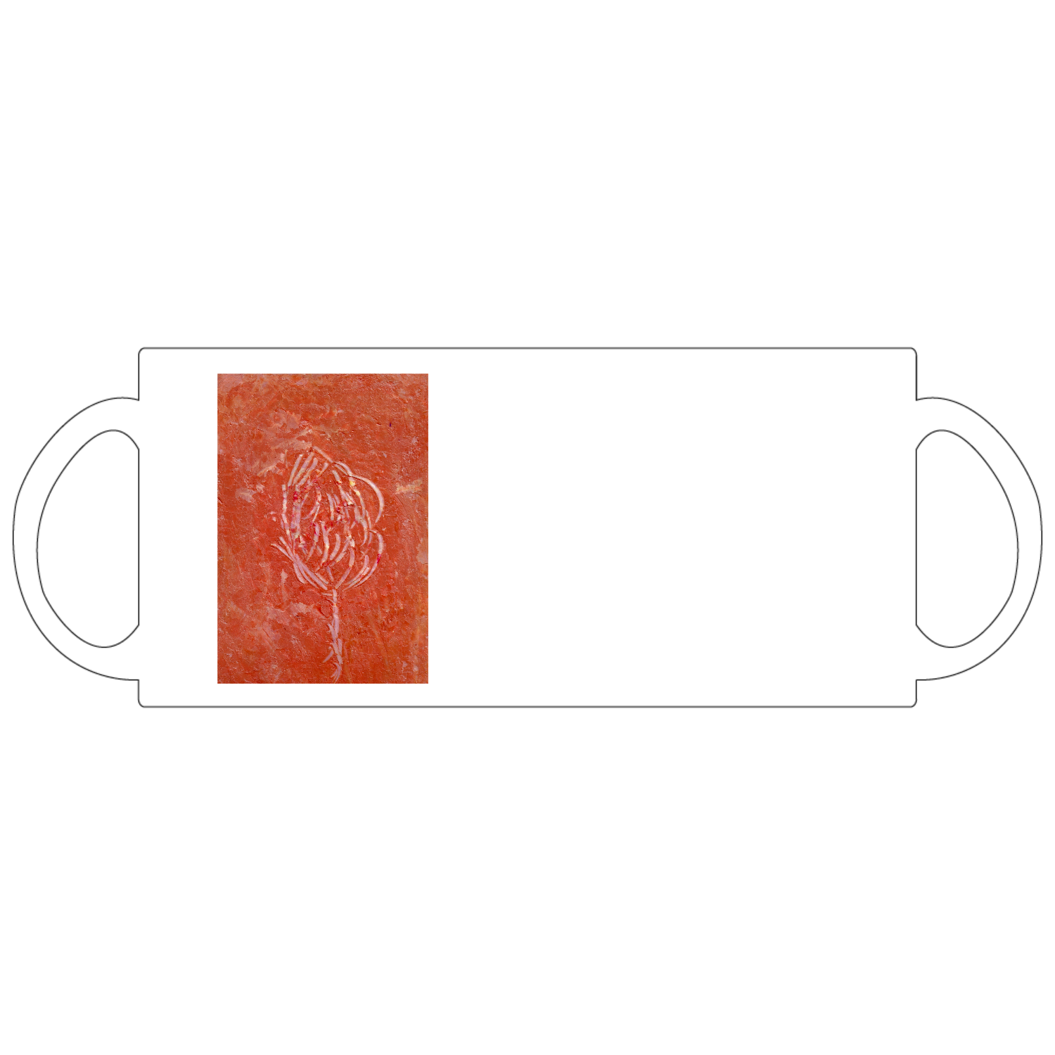 白い花定番マグカップ1