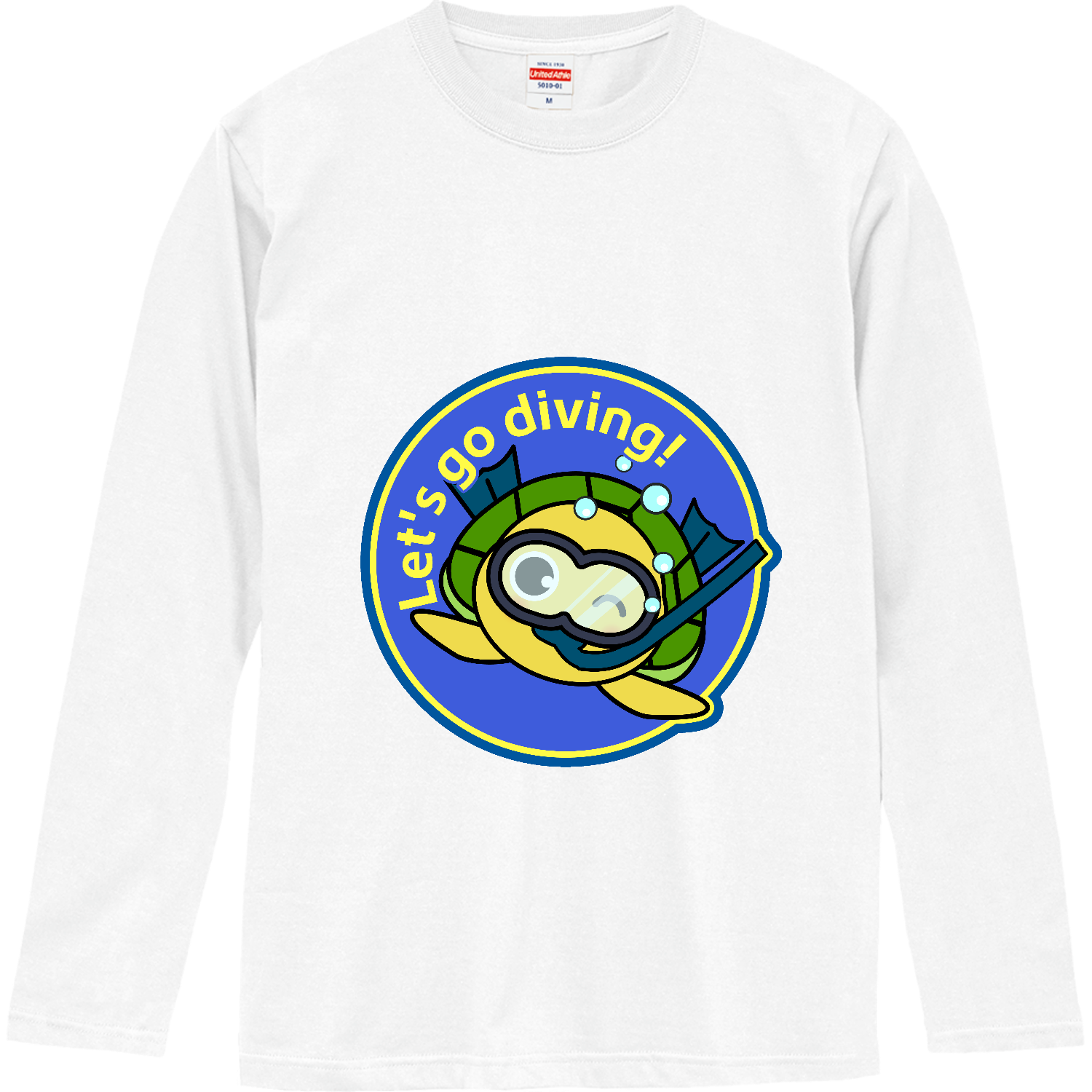 亀ダイビング ロングスリーブTシャツ