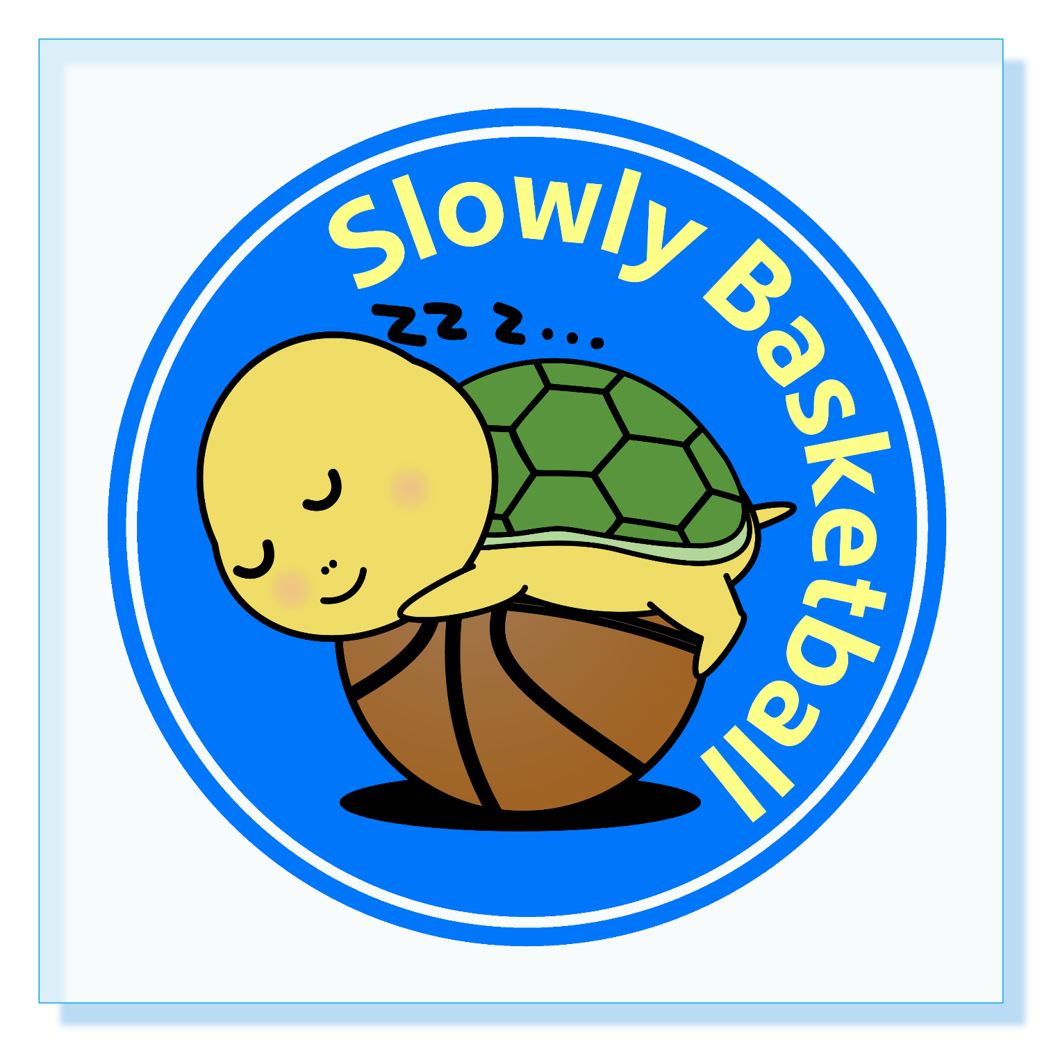 ゆっくりバスケ アクリルブロック (100 x 100mm)