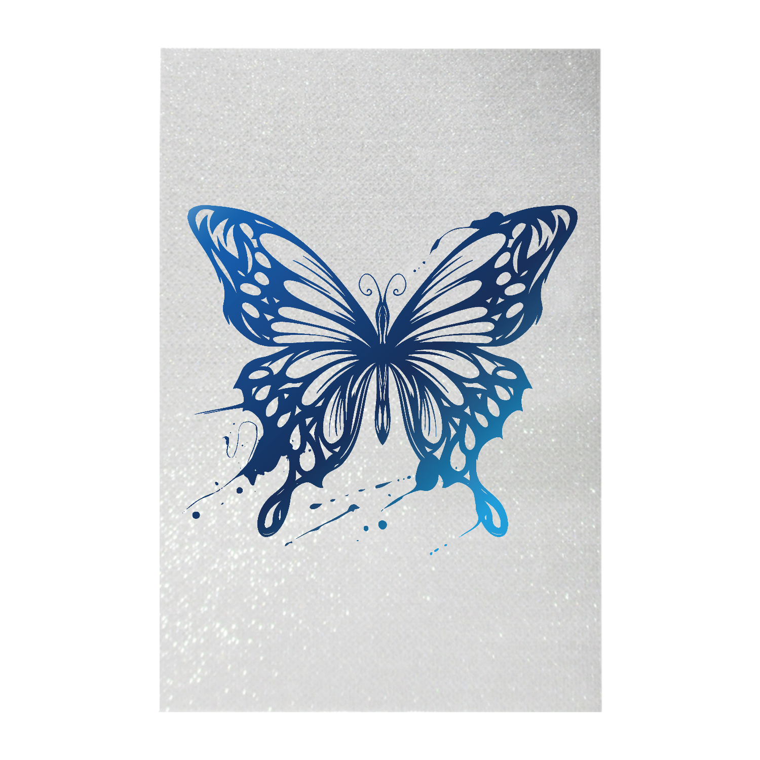 おしゃれなアゲハのワンポイントイラスト ペンライト(シート印刷)